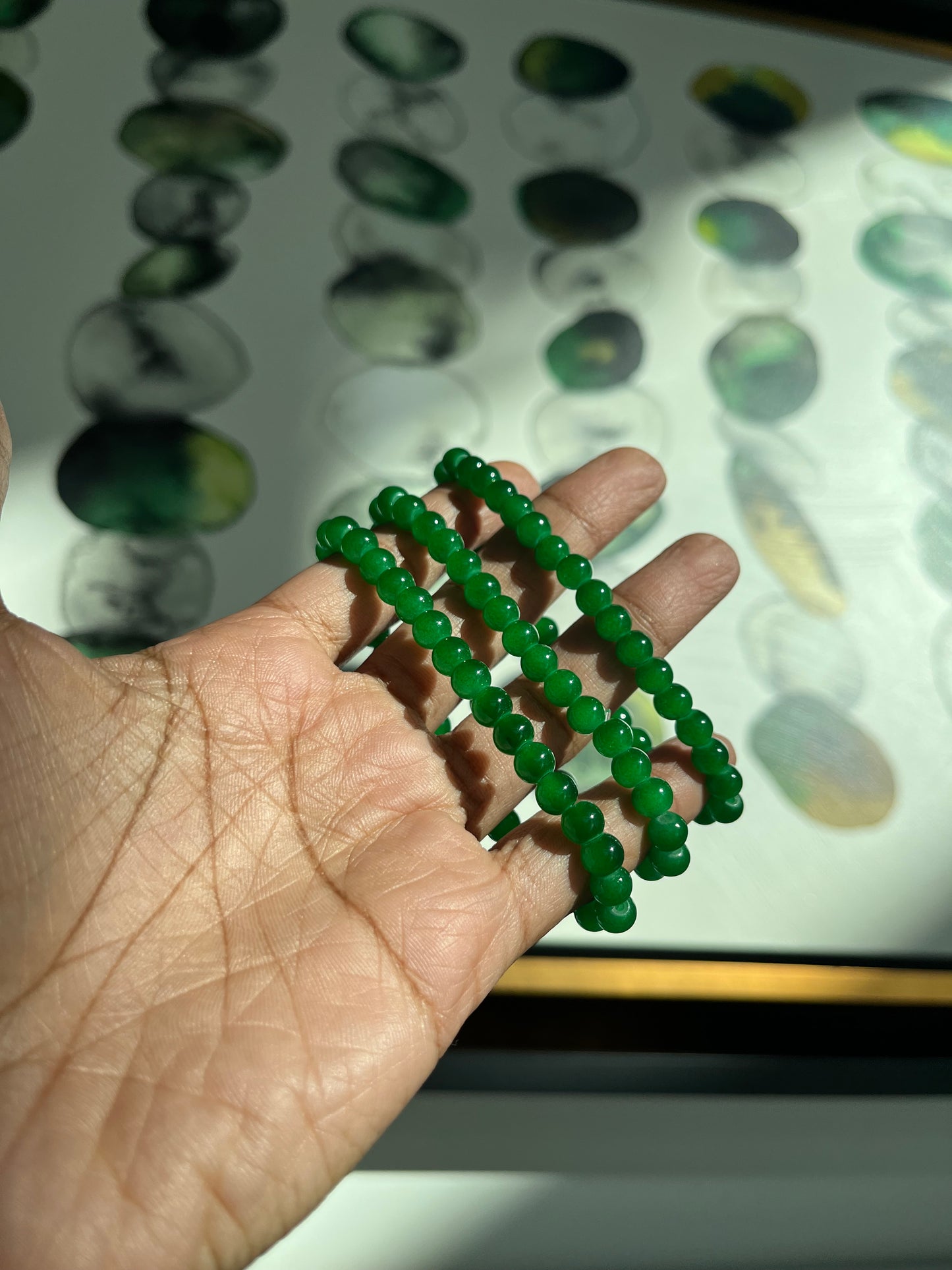 Jade Bead Bracelet Set