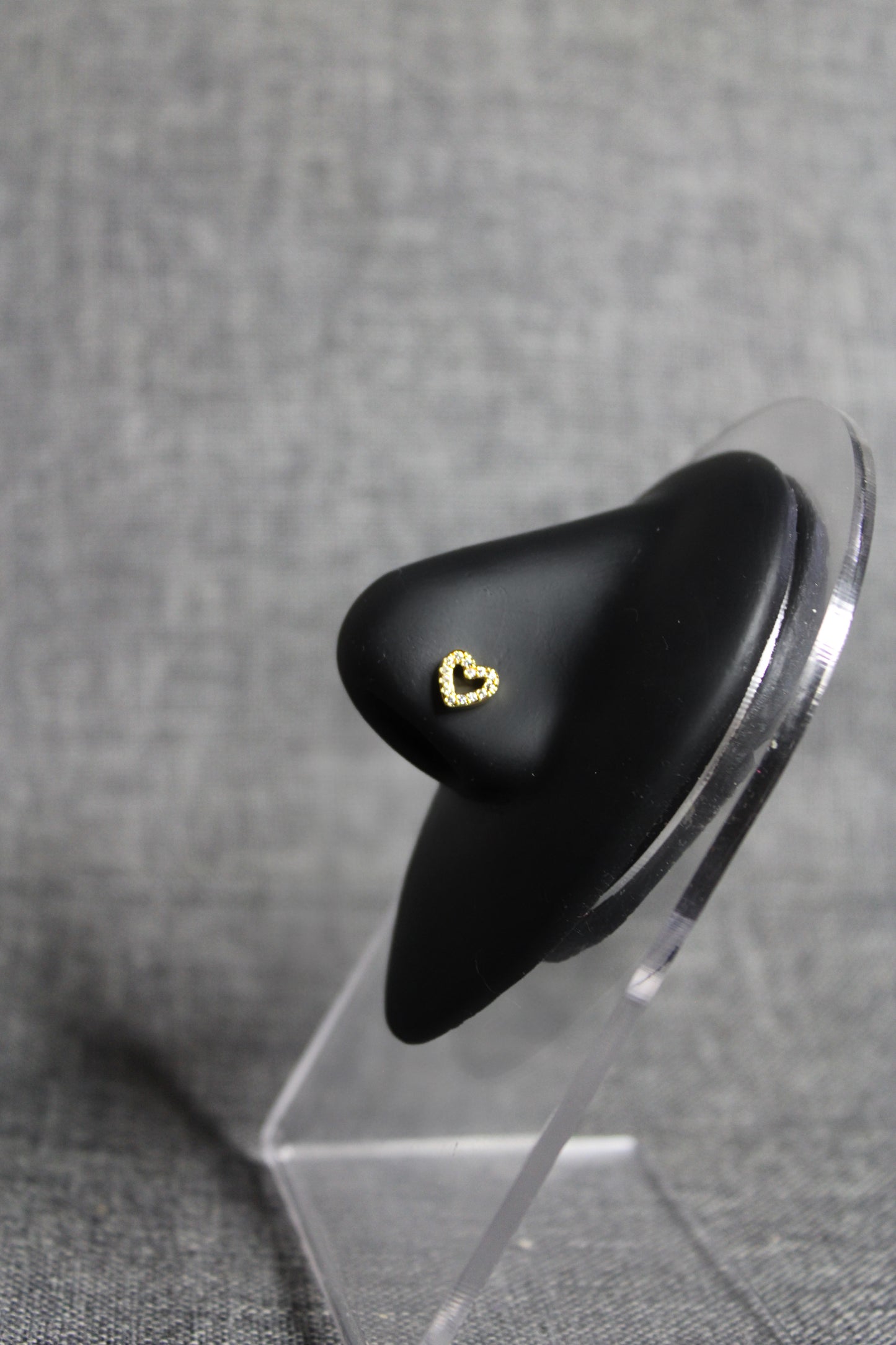 Simple Heart Nose Ring (Gold)