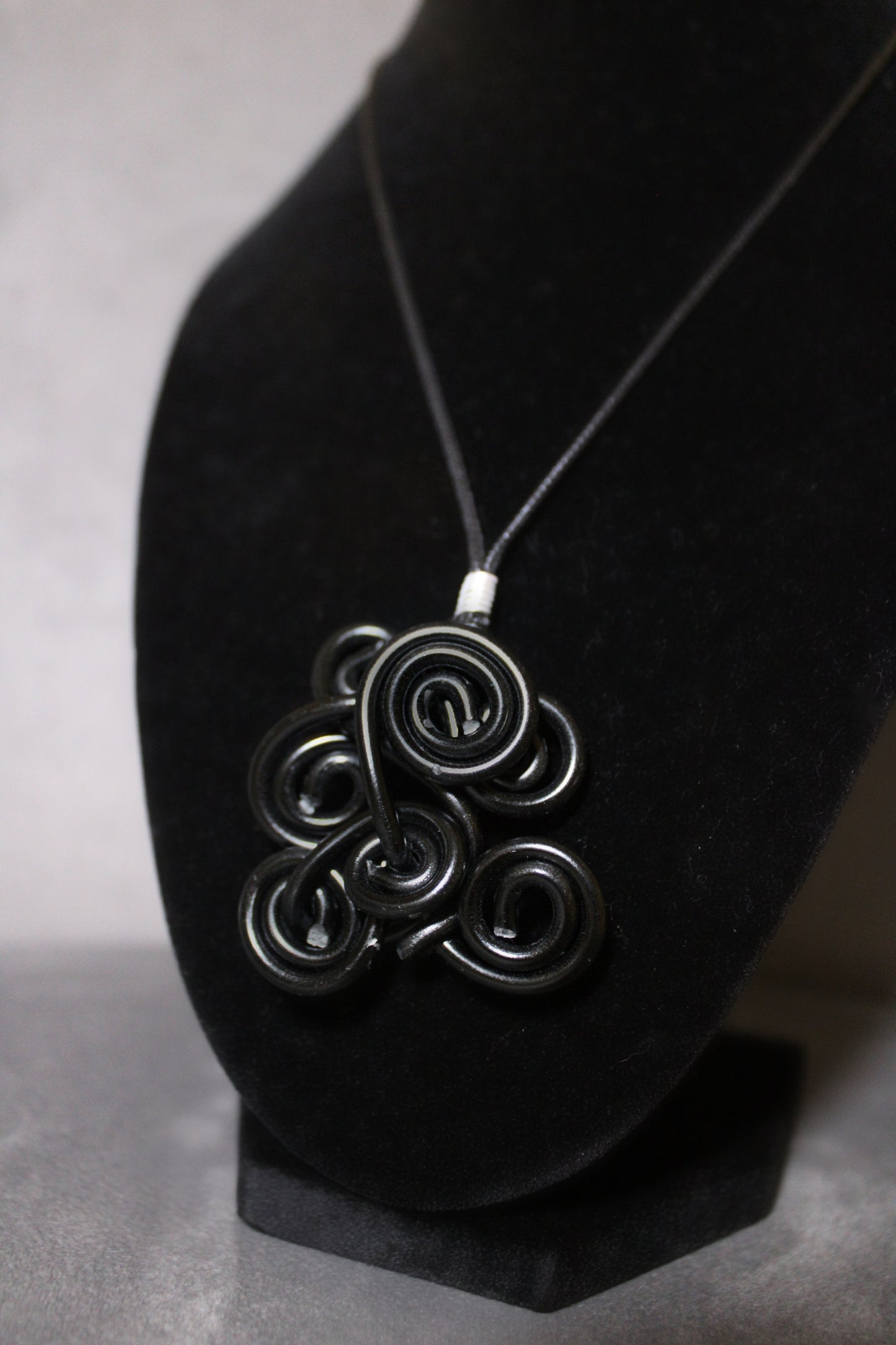 Black Handmade Wire Necklace