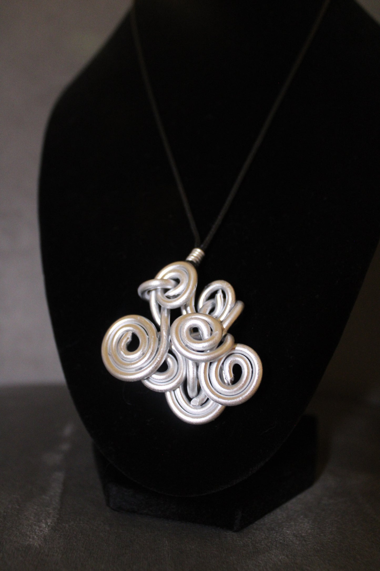 Silver Handmade Wire Necklace