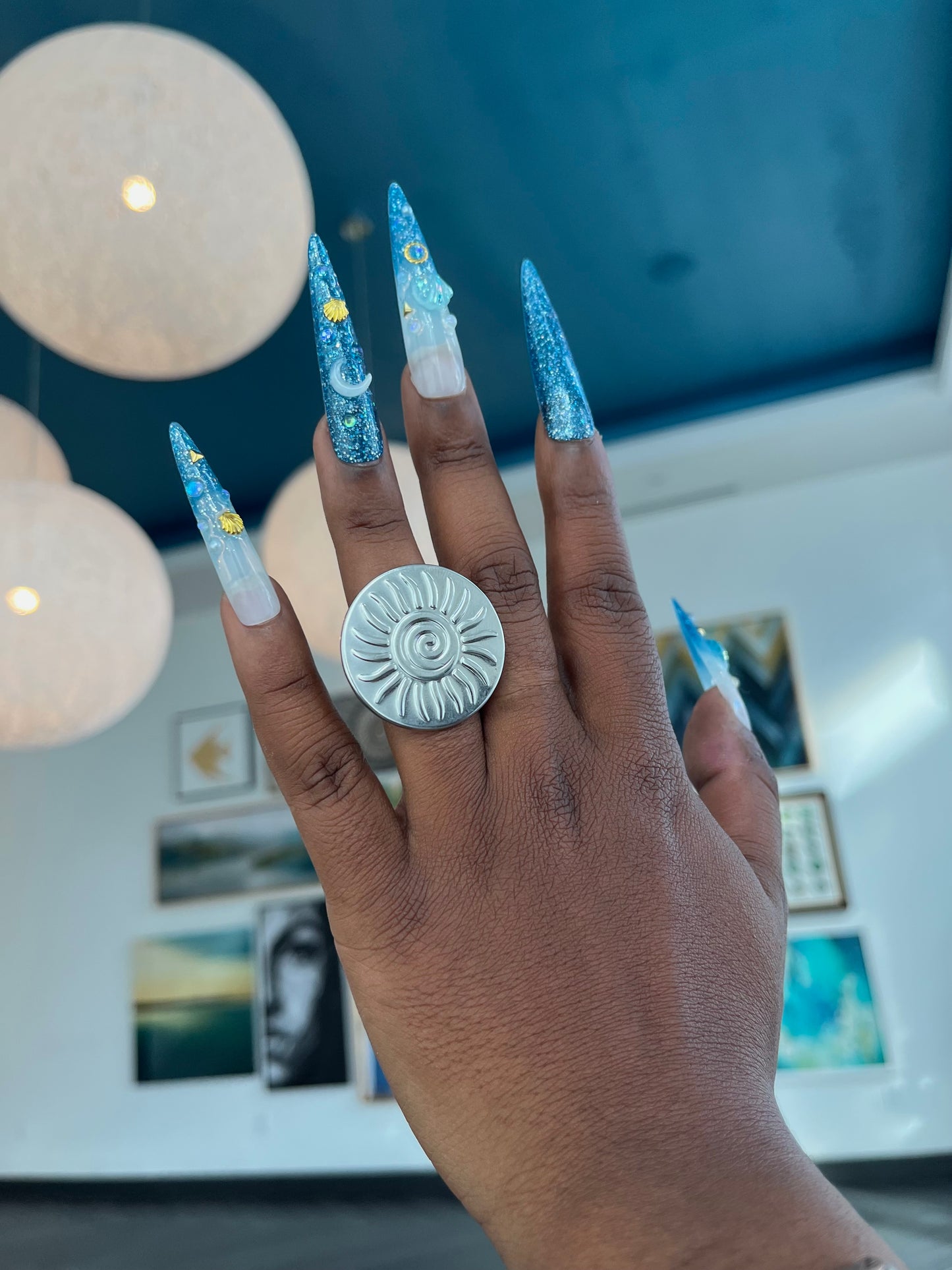 Silver Sun Ring