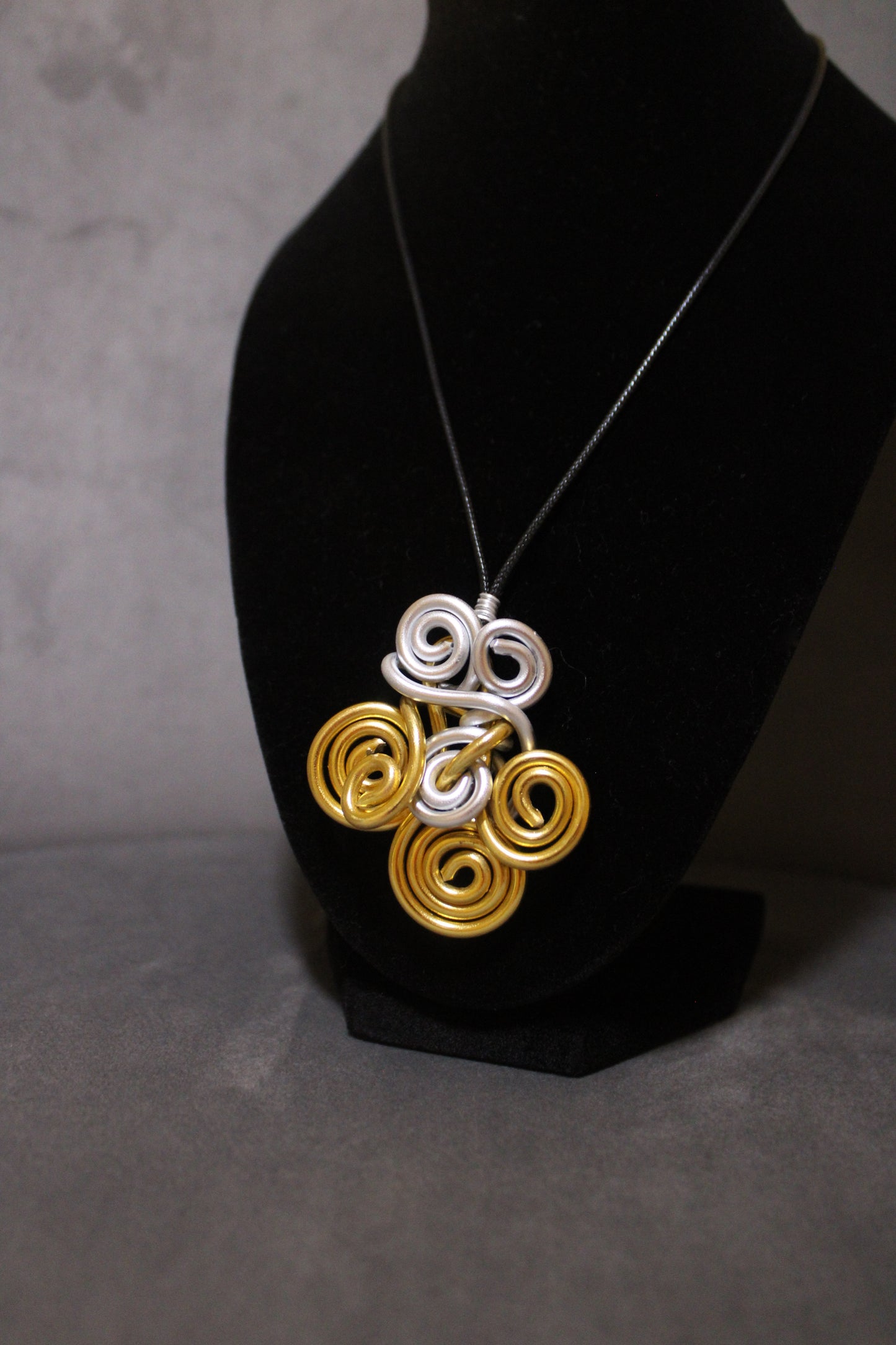 Gold/Silver Handmade Wire Necklace