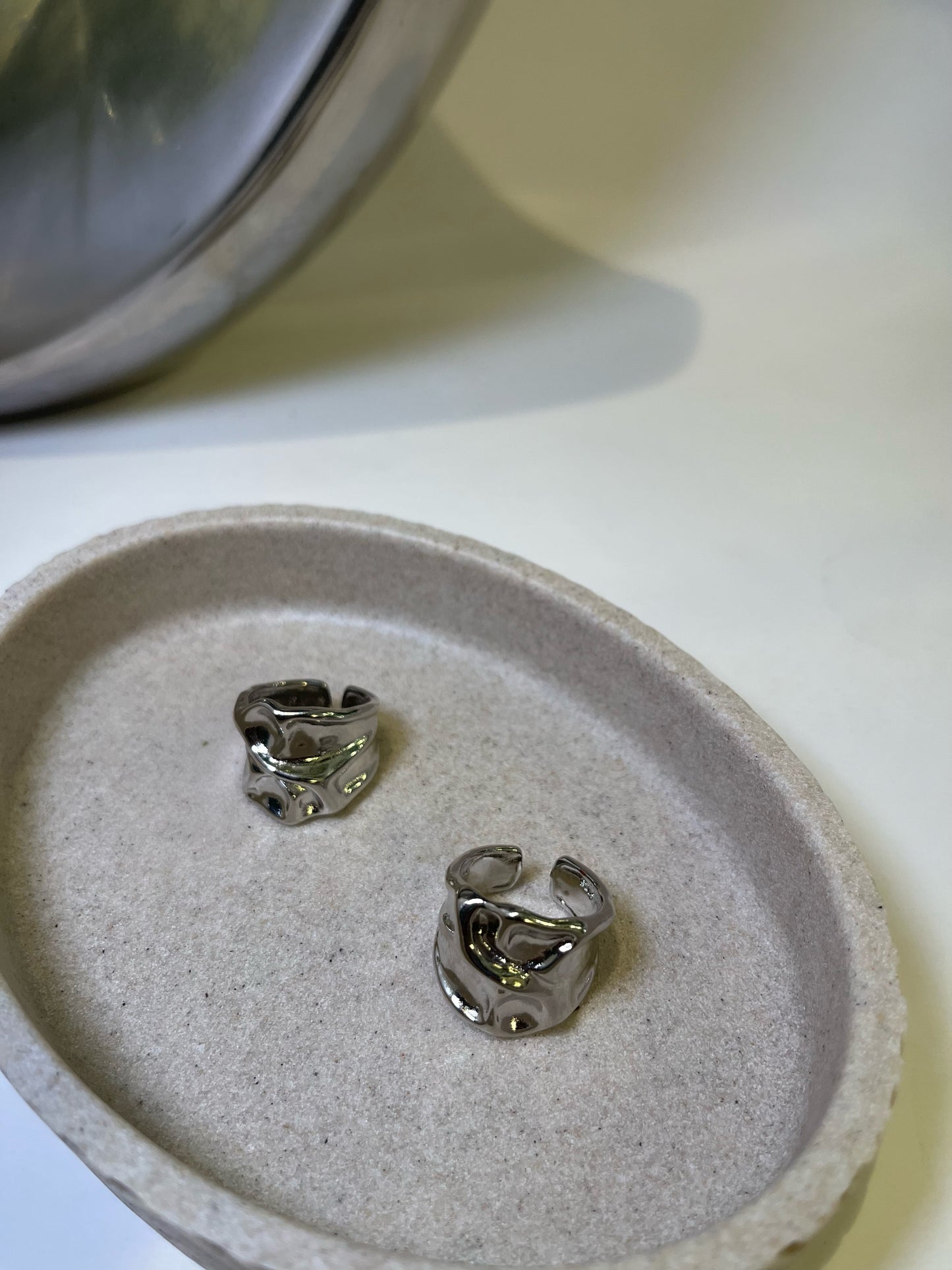 Silver Melted Ring