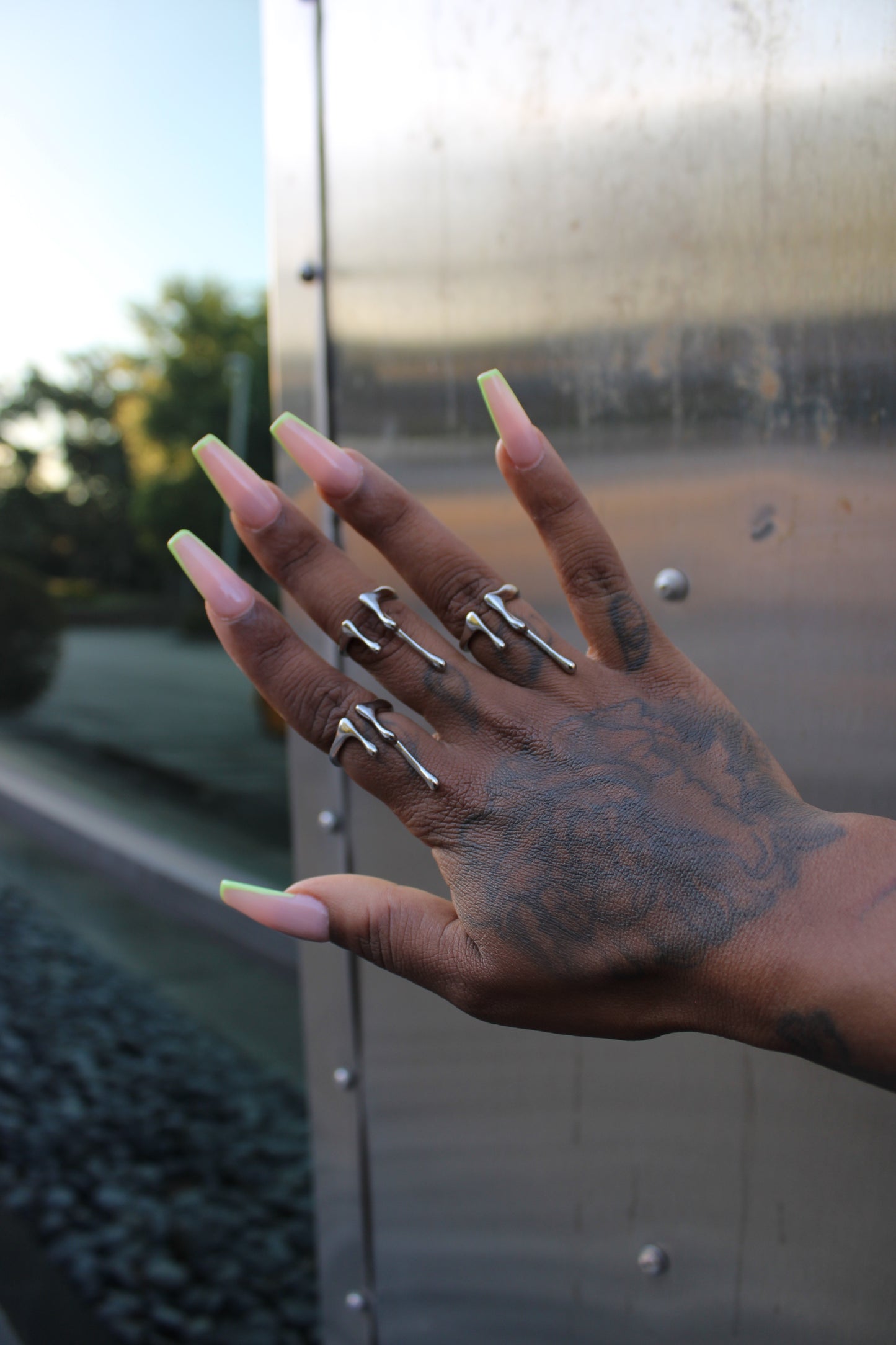Silver Drip Ring