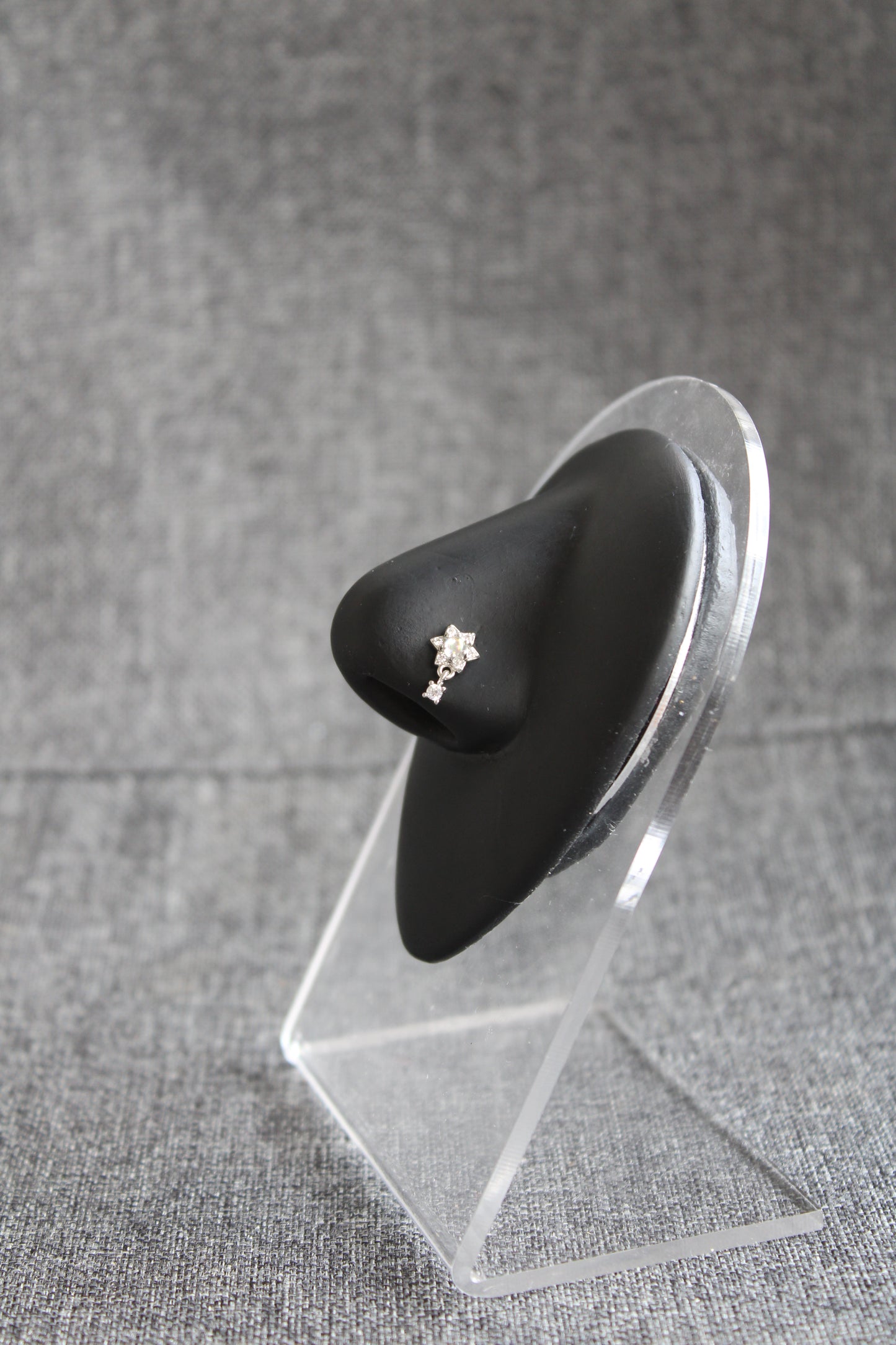 Dainty Flower Nose Ring (Silver)