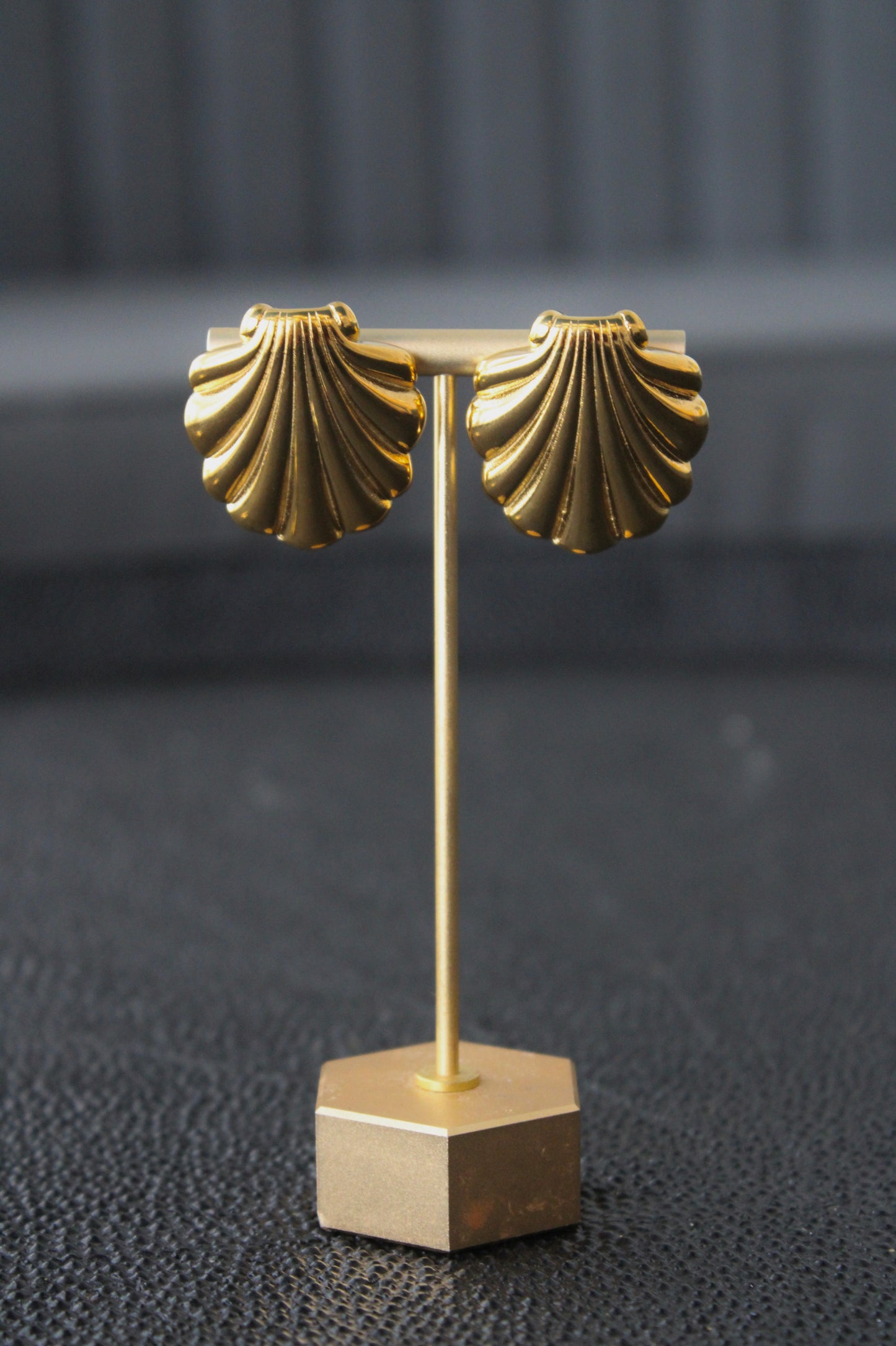 Gold Seashell Earrings