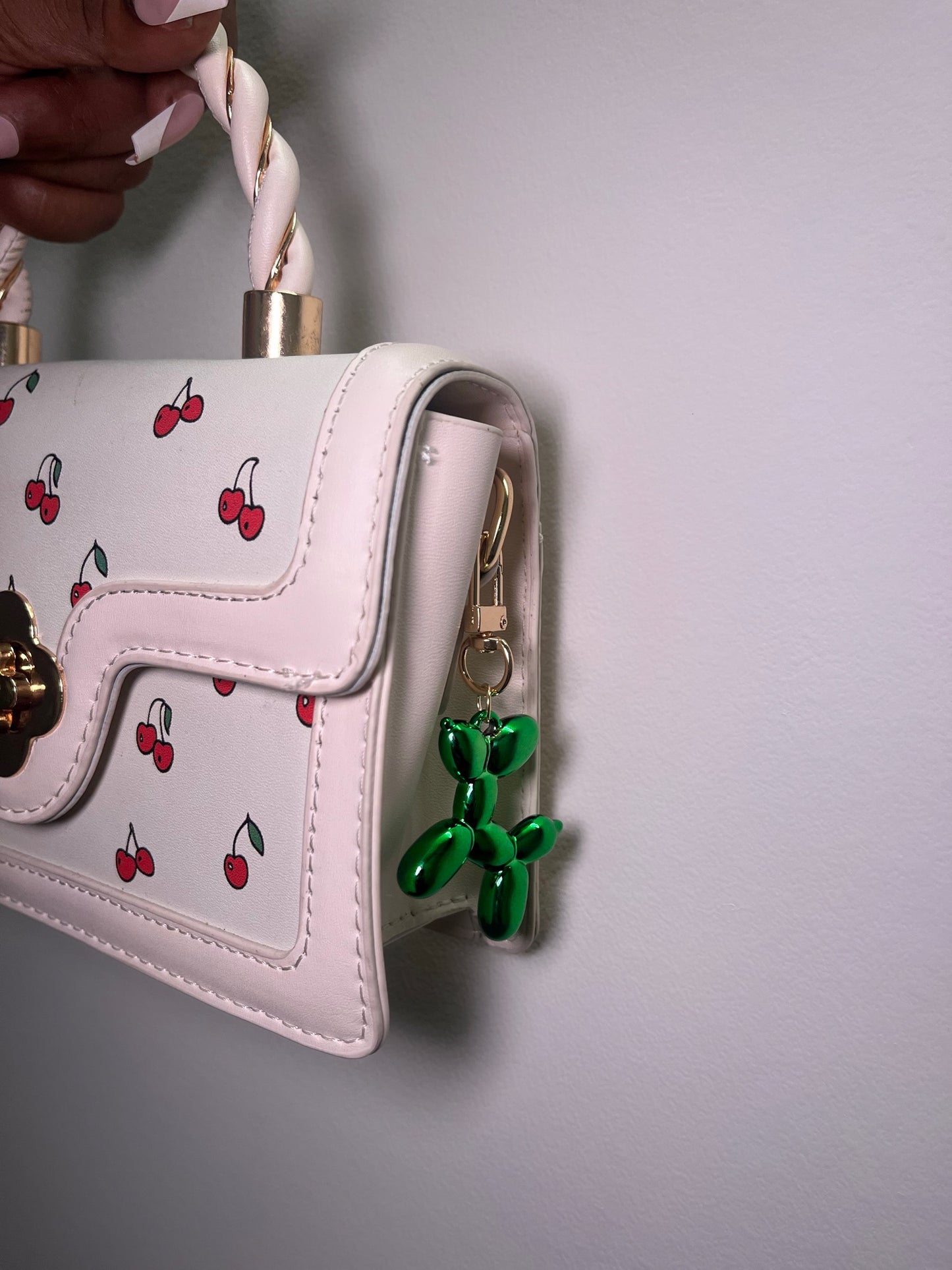 Balloon Dog Bag Charm (Green)