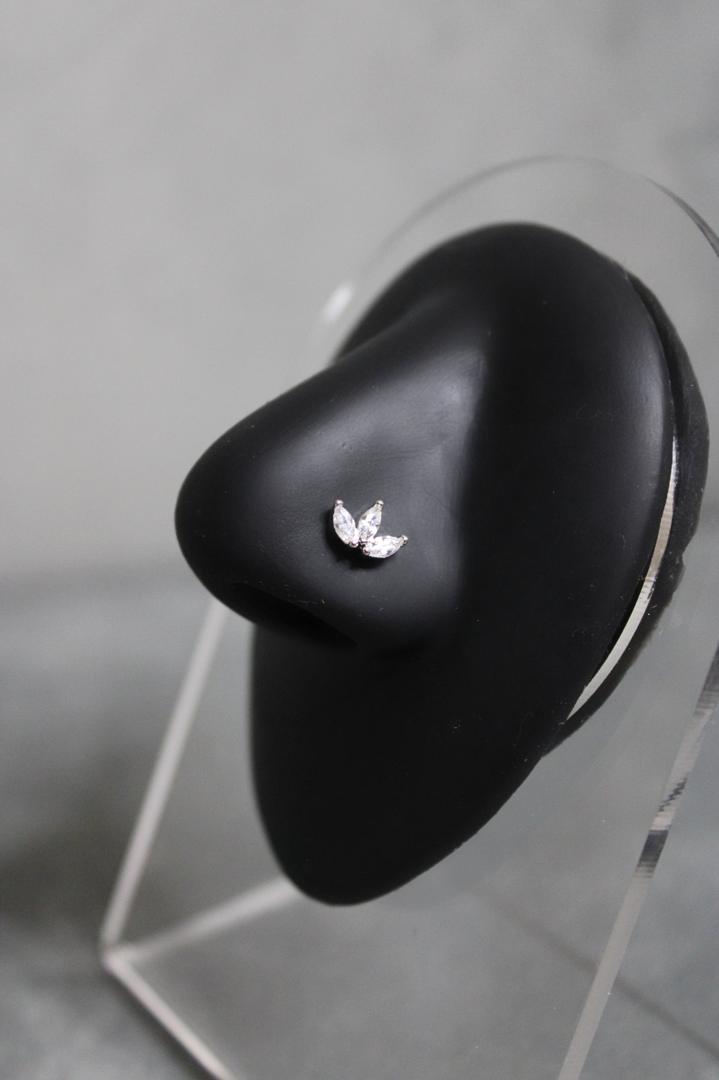 Lotus Nose Ring (Silver)