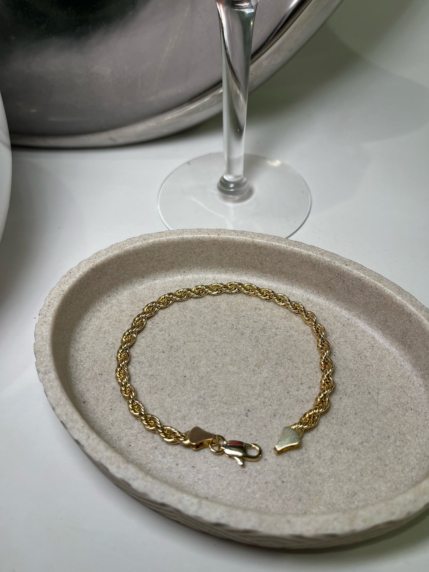 Classic Gold Rope Bracelet