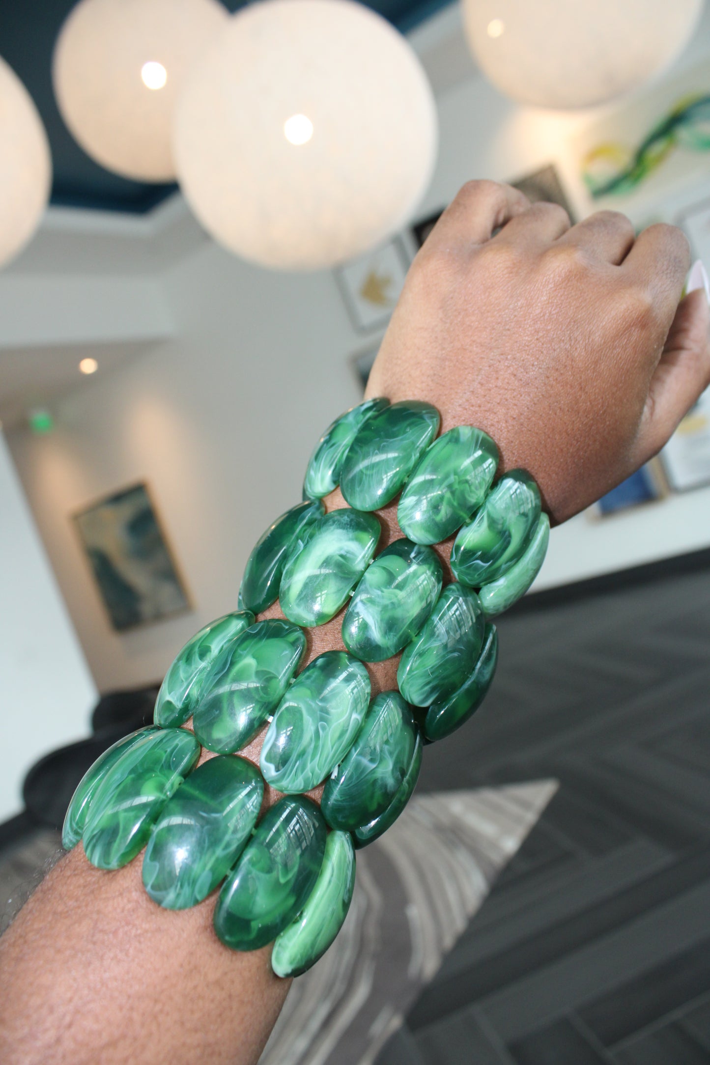 Earthy Oval Bead Bracelet