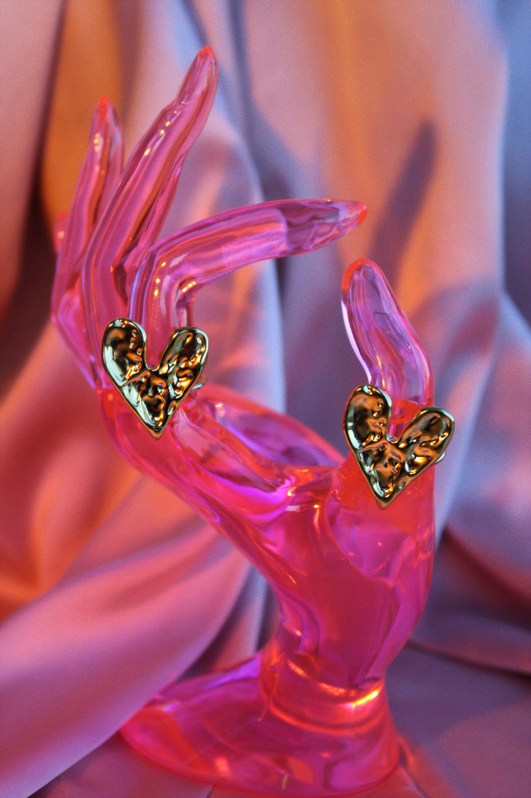 Gold Melted Heart Ring