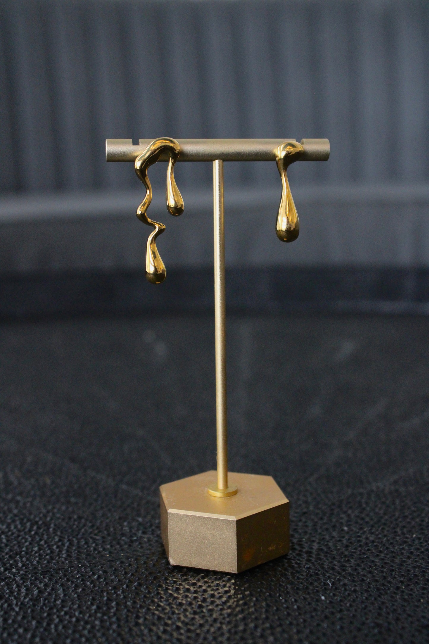 Gold Asymmetrical Earrings