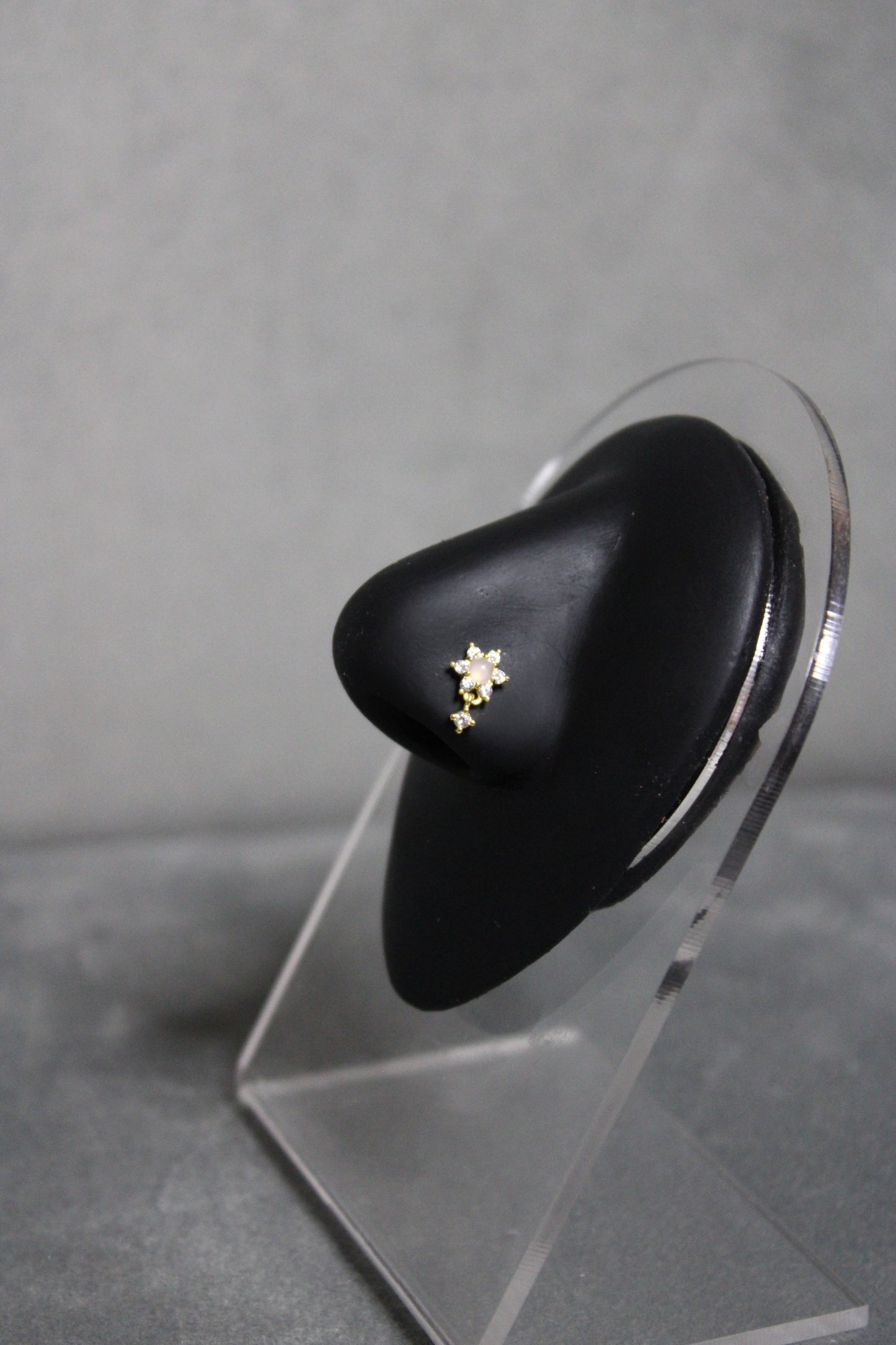 Dainty Flower Nose Ring (Gold)