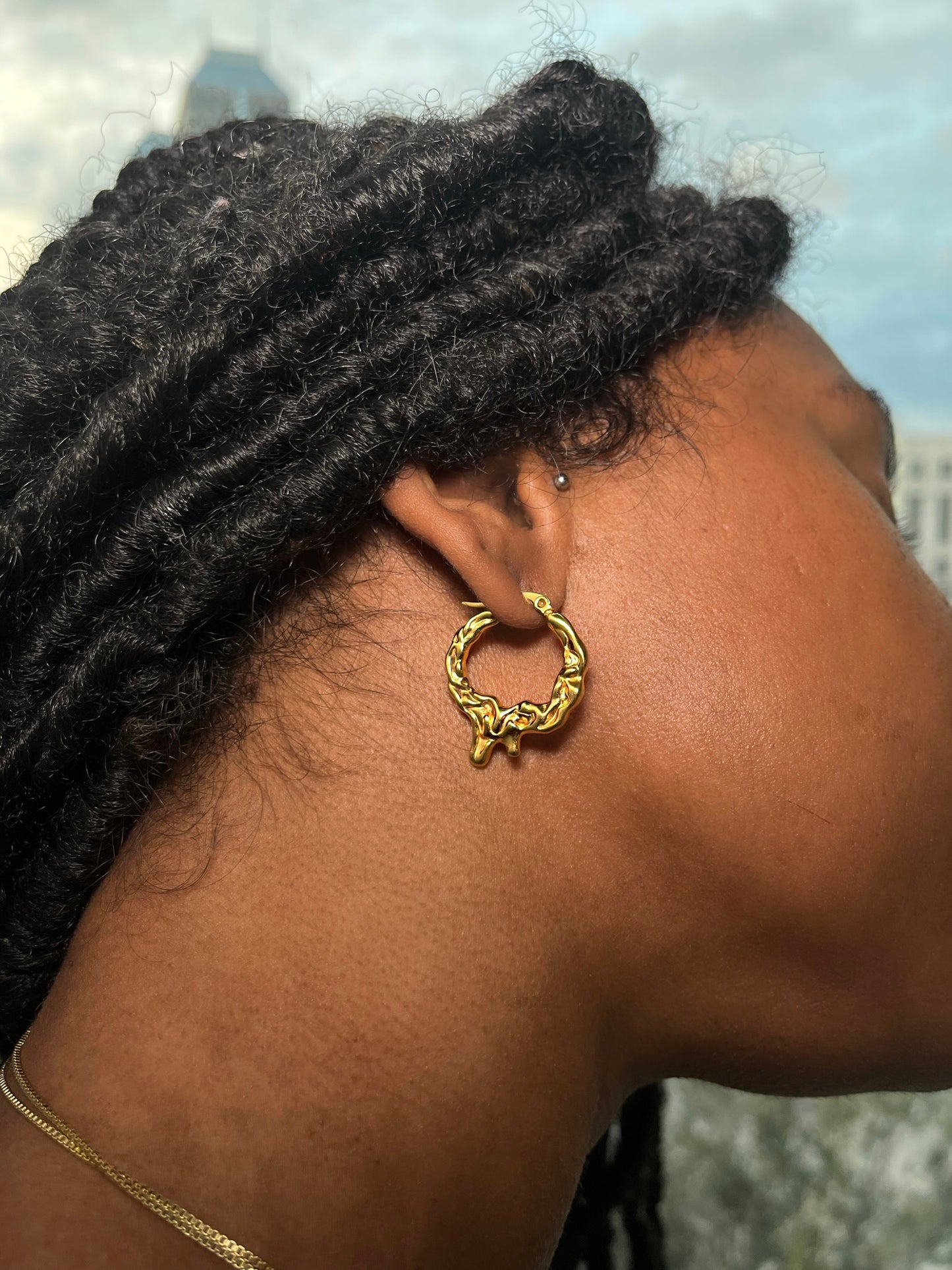 Gold Drip Earrings