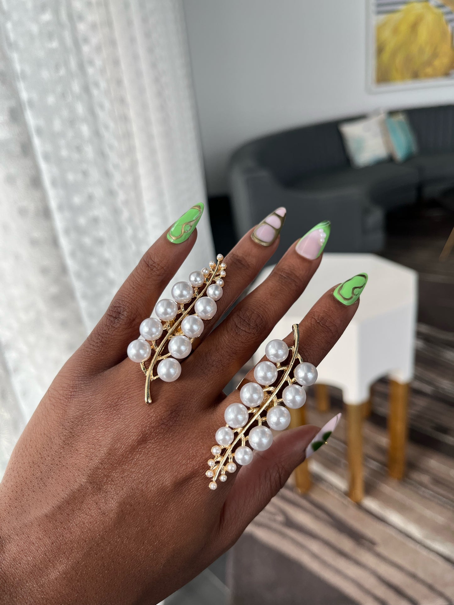 Branch of Pearls Ring