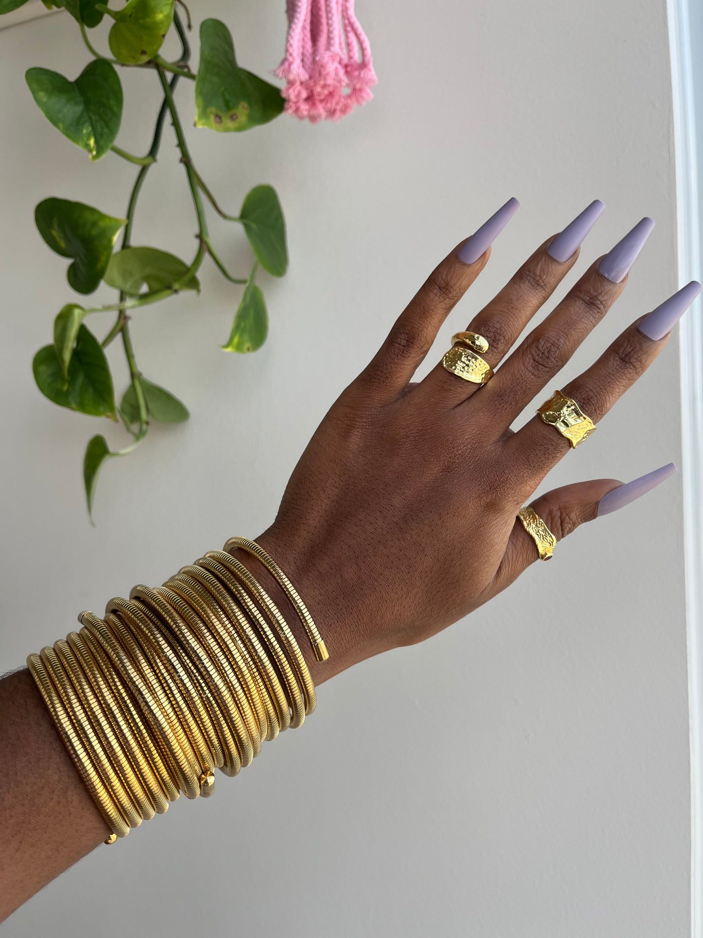Gold Spring Bracelet