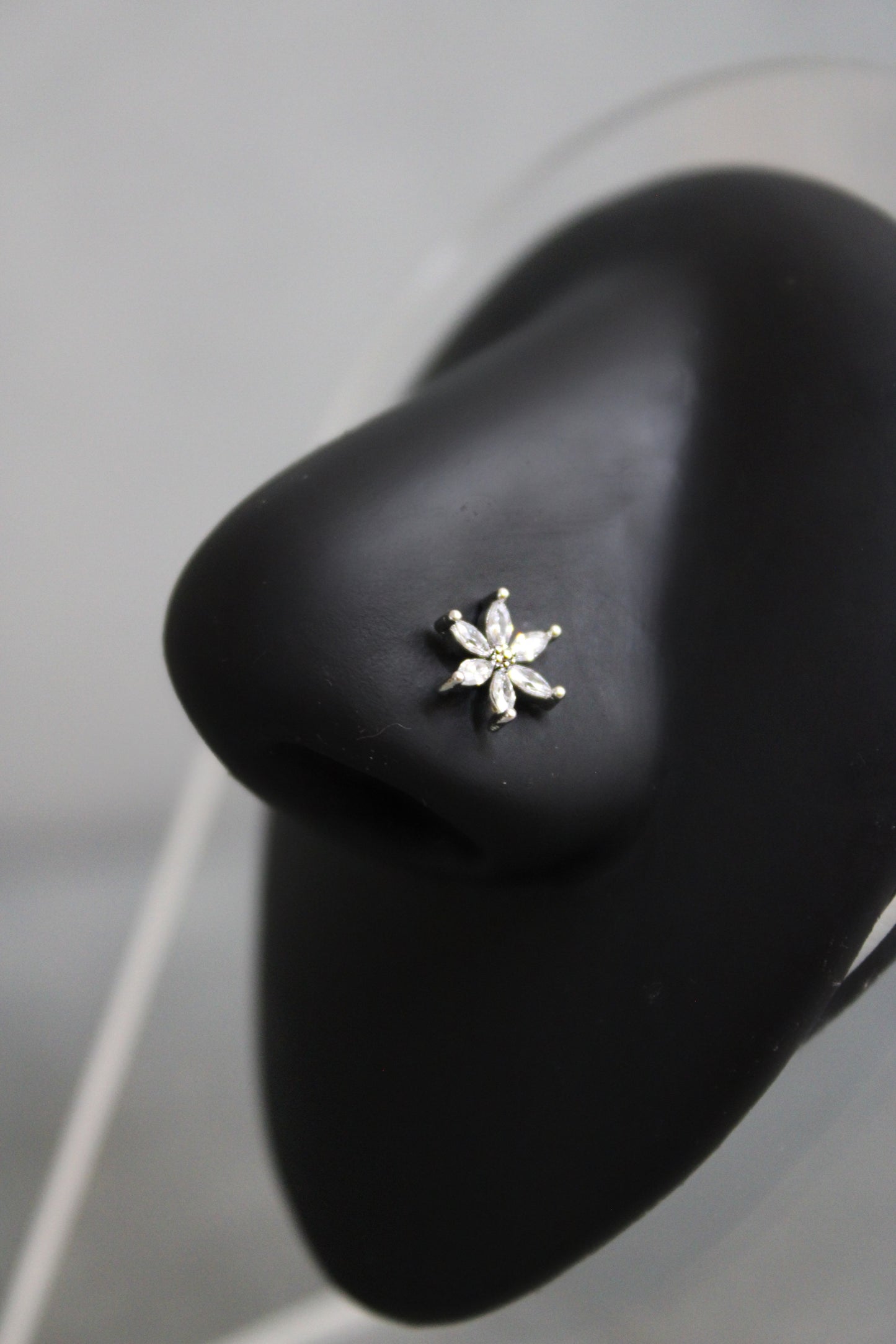Flower Nose Ring (Silver)