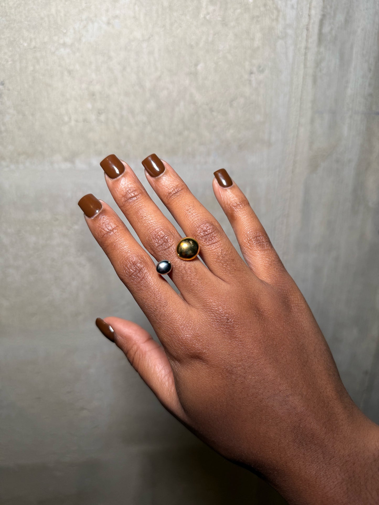 Mixed Metal Bead Ring