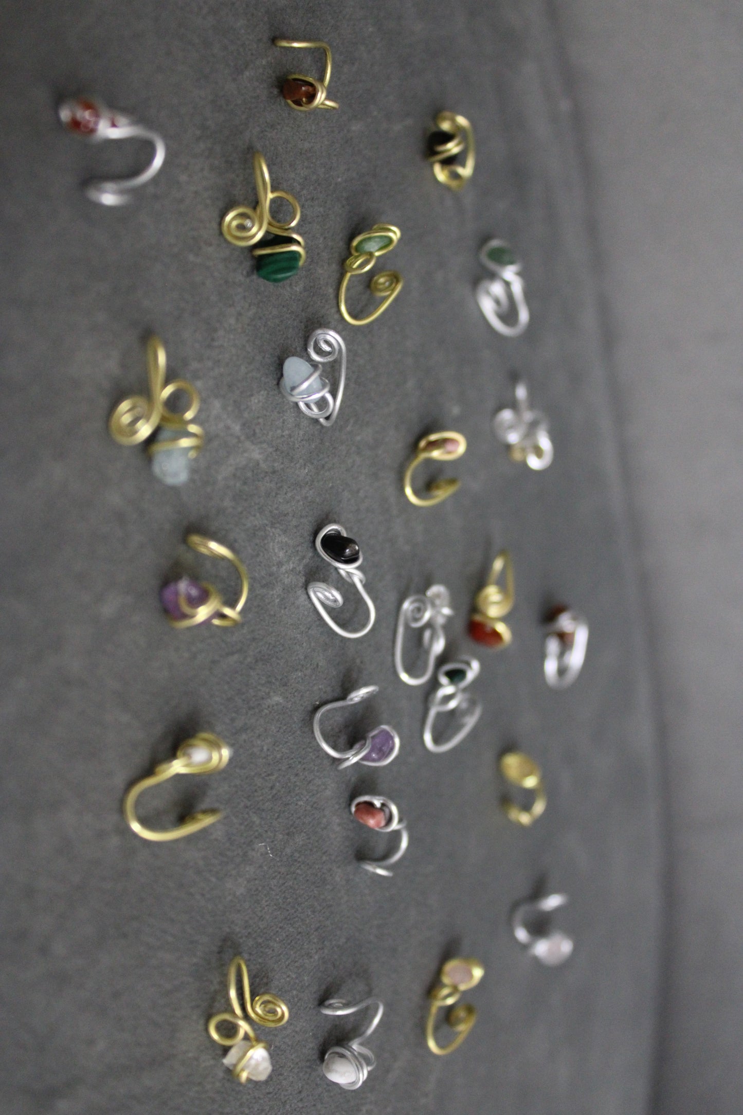 Genuine Crystal Silver Nose Cuffs