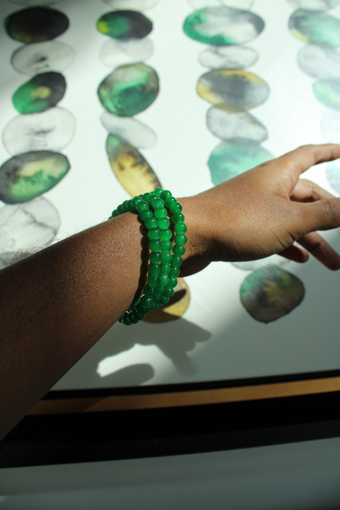Jade Bead Bracelet Set