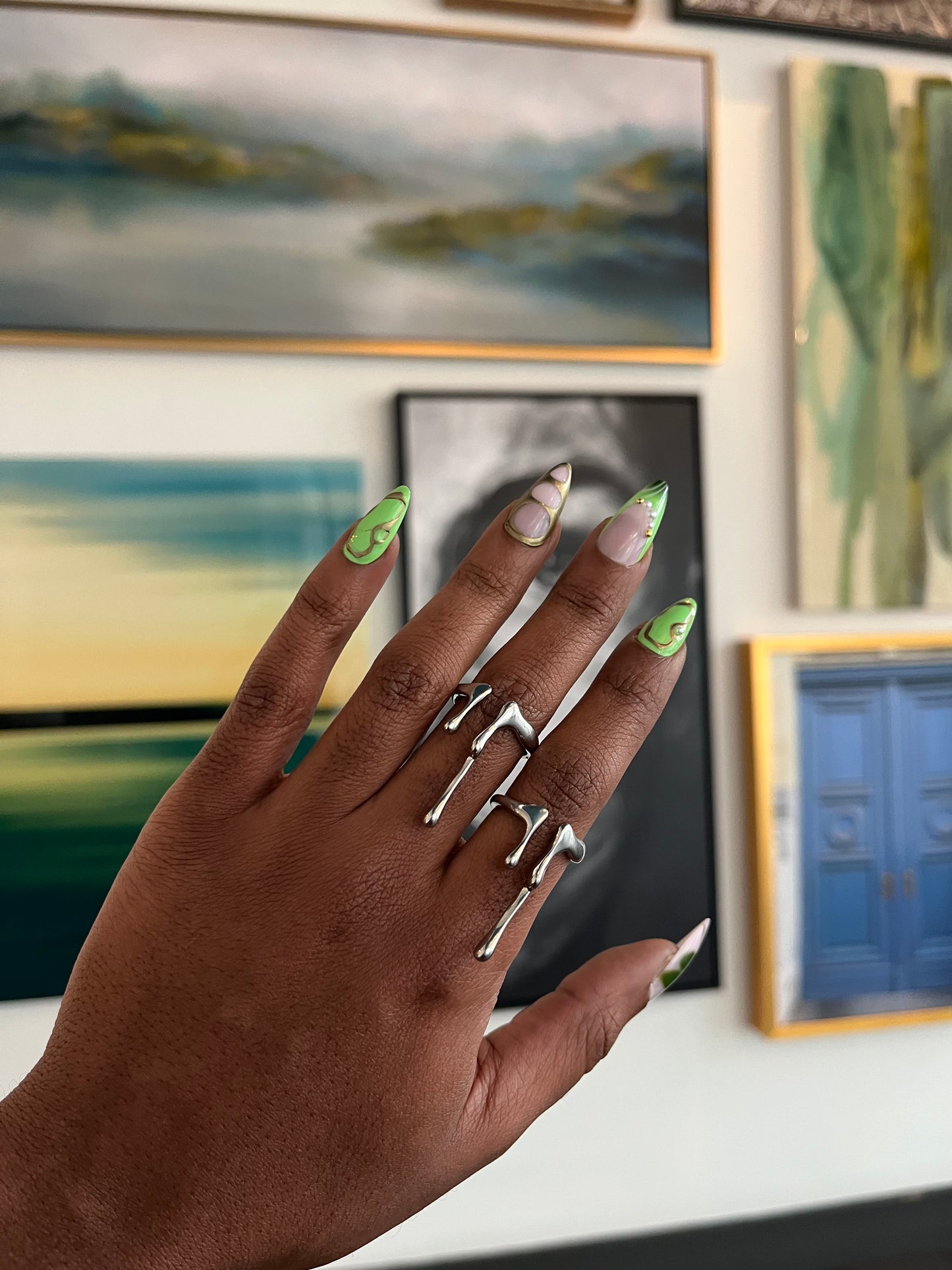 Silver Drip Ring