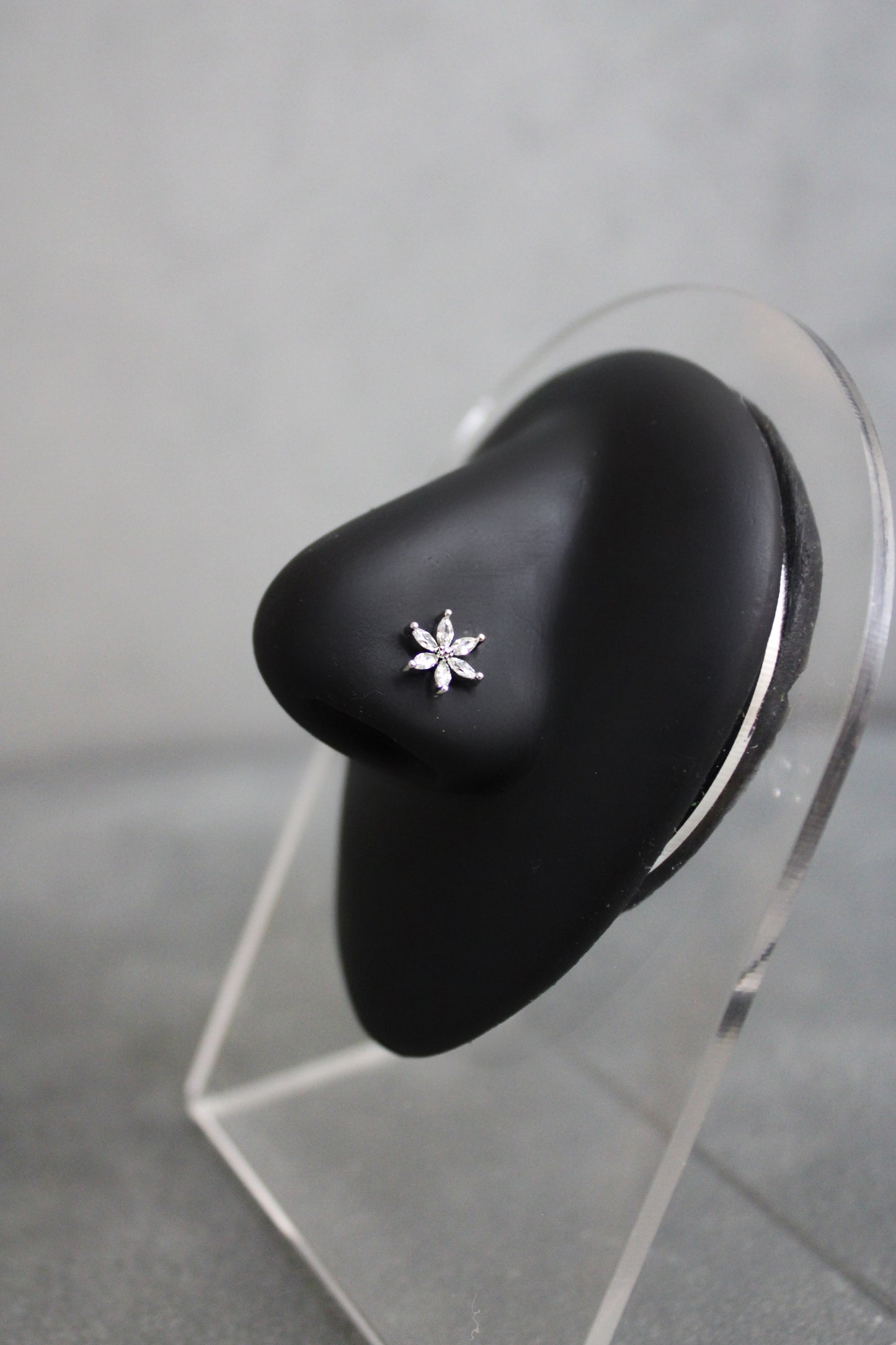 Flower Nose Ring (Silver)