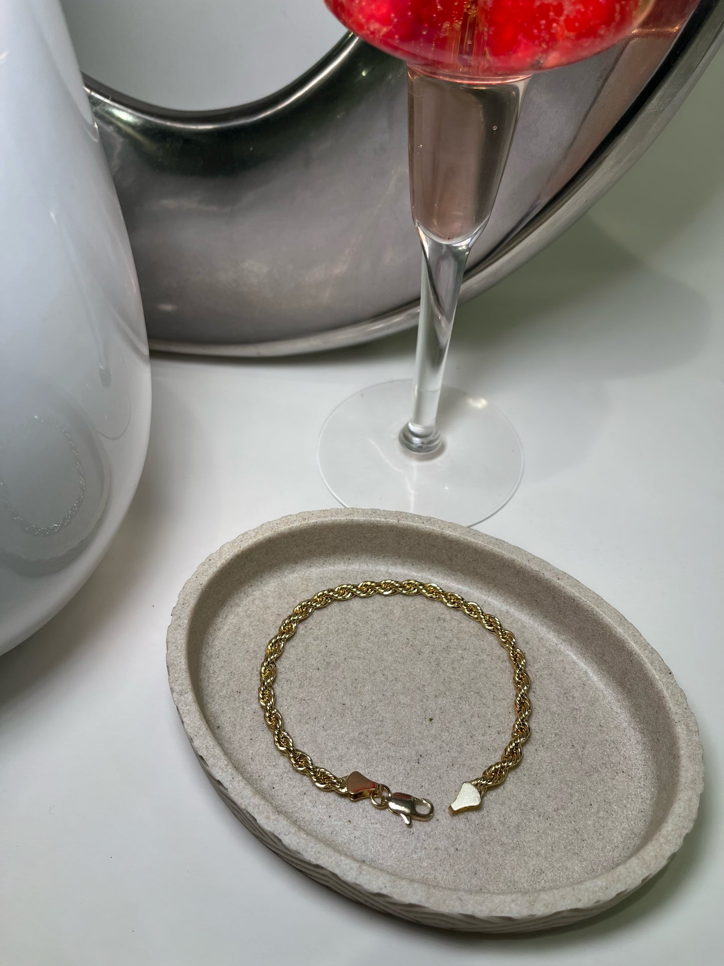 Classic Gold Rope Bracelet