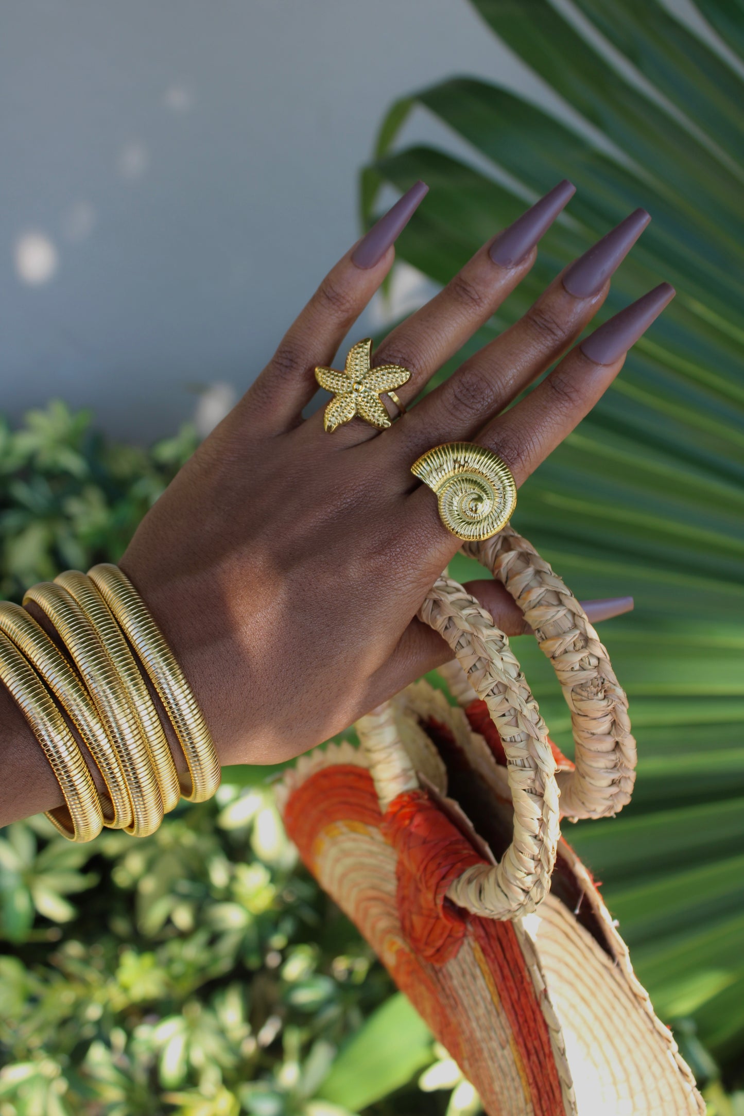 Gold Starfish Ring