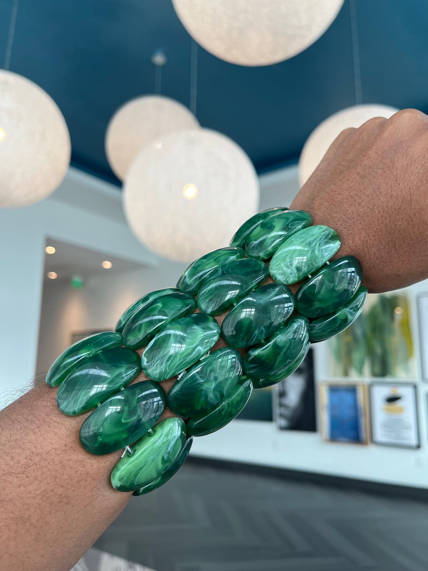Earthy Oval Bead Bracelet