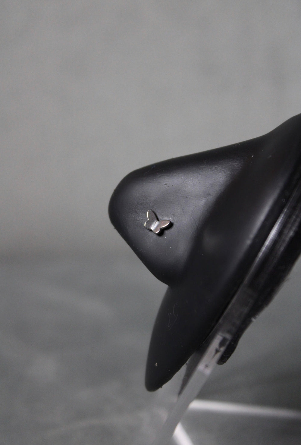 Simple Butterfly Nose Ring (Silver)