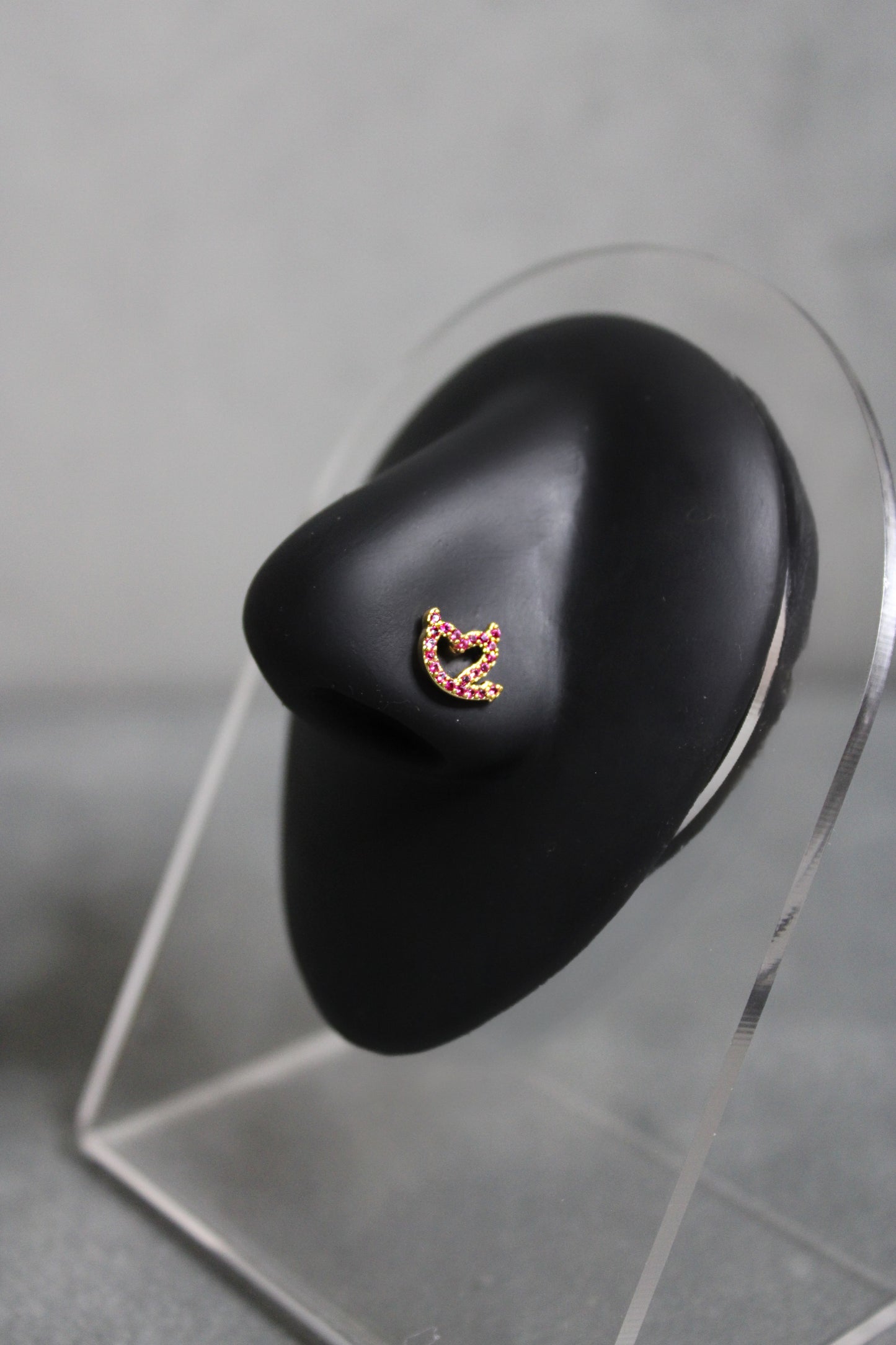 Devil Heart Nose Ring (Gold)