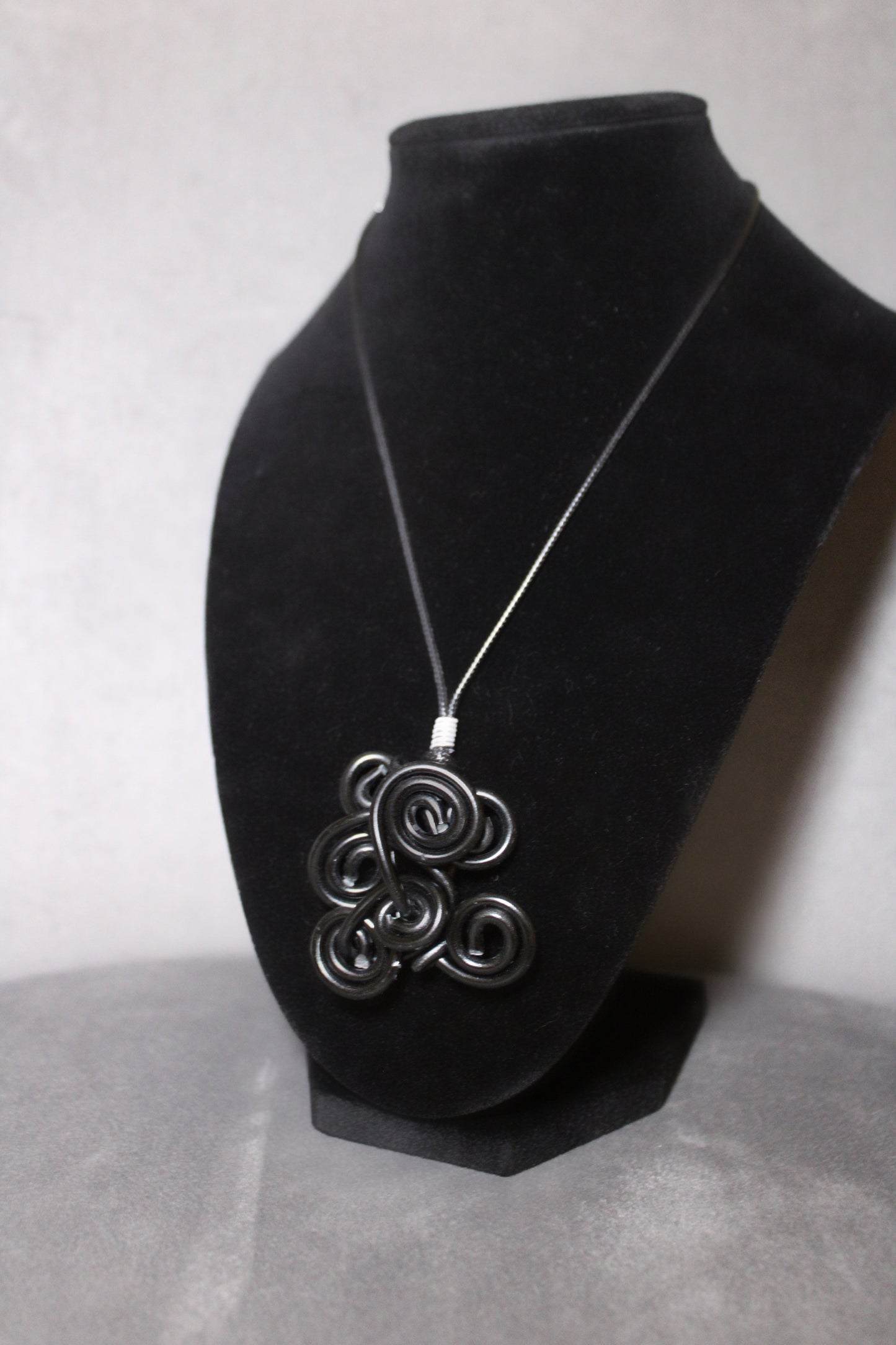 Black Handmade Wire Necklace