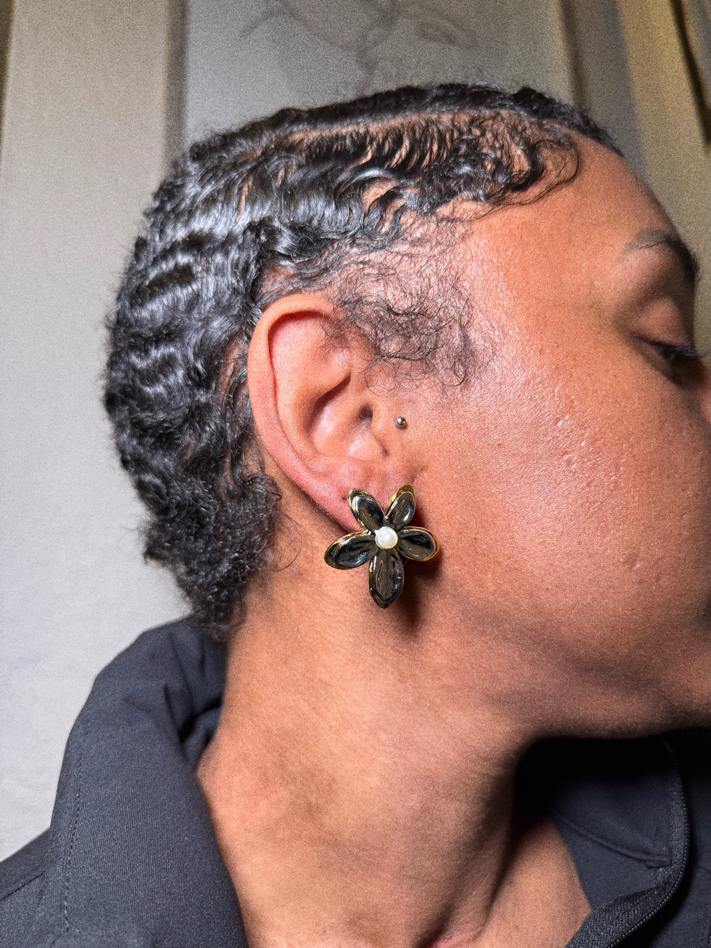 Flora Chrome Earrings