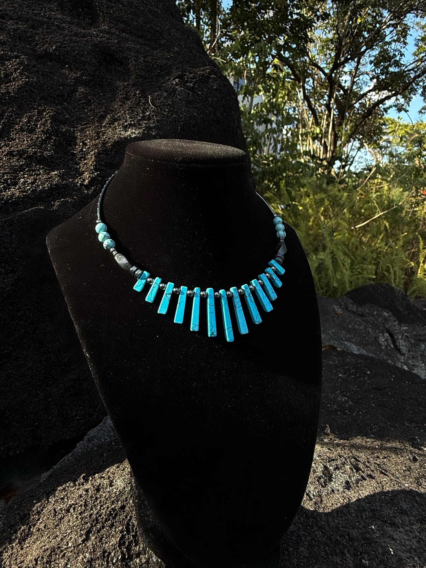 Turquoise Dagger Necklace