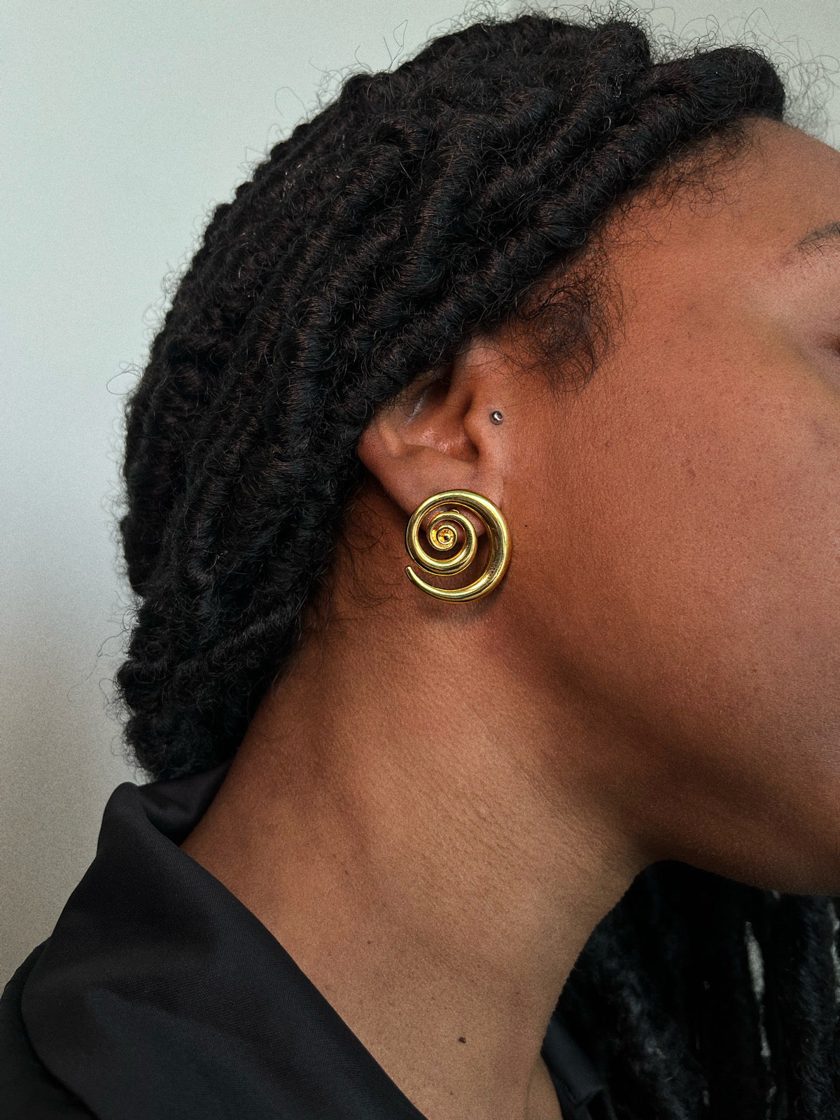 Gold Swirl Earrings