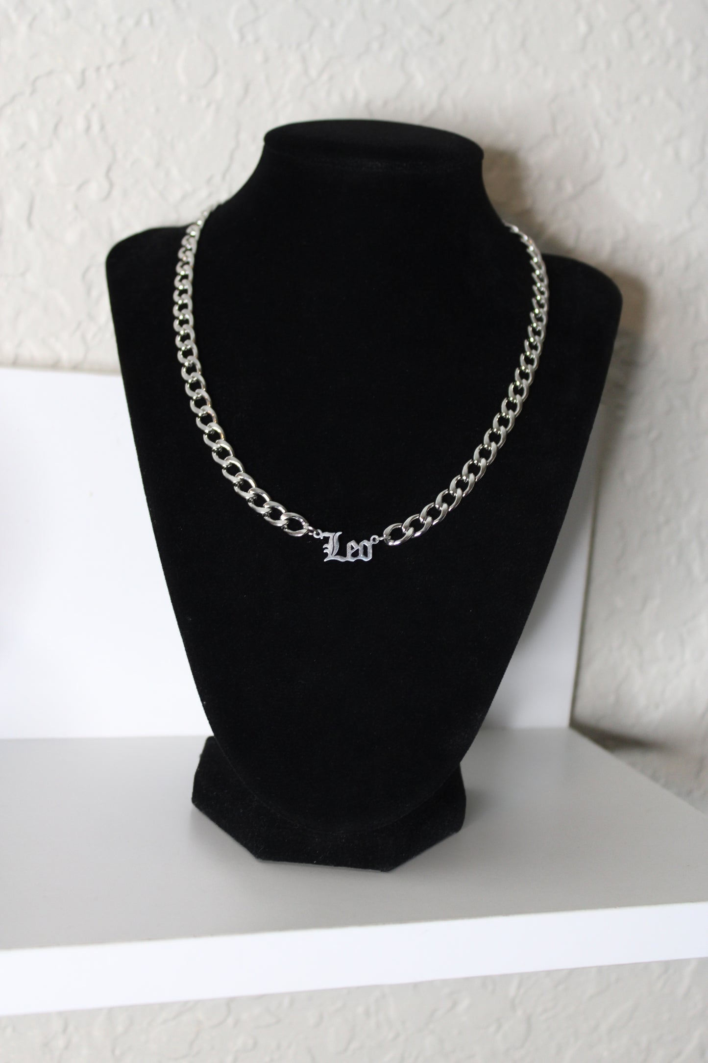 Silver Zodiac Cuban Necklace