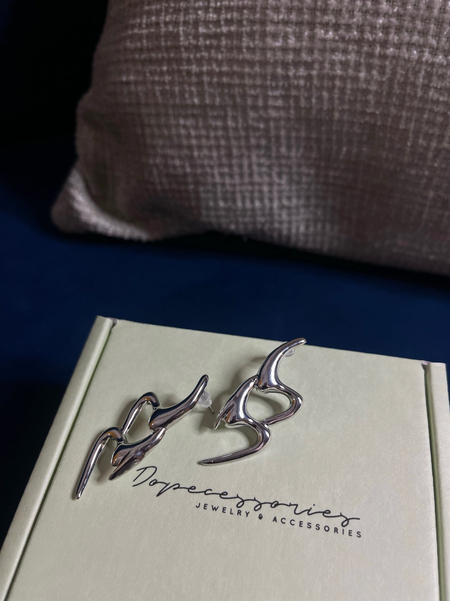 Silver Statement Earrings