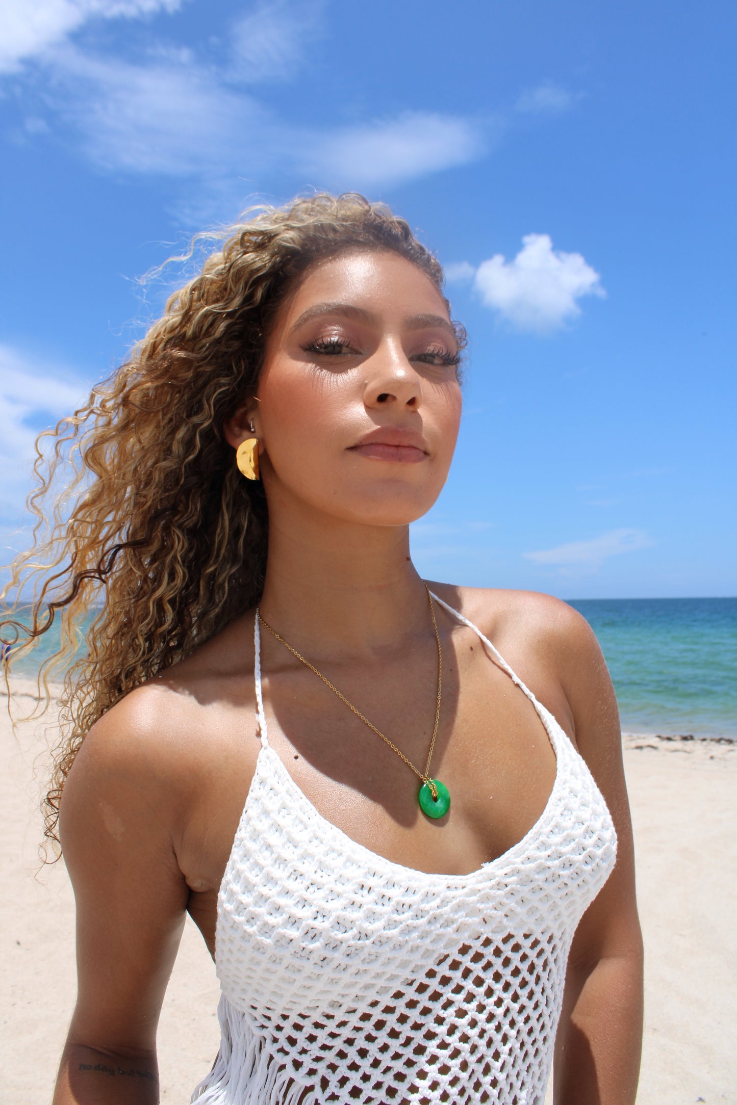 Jade Donut Necklace