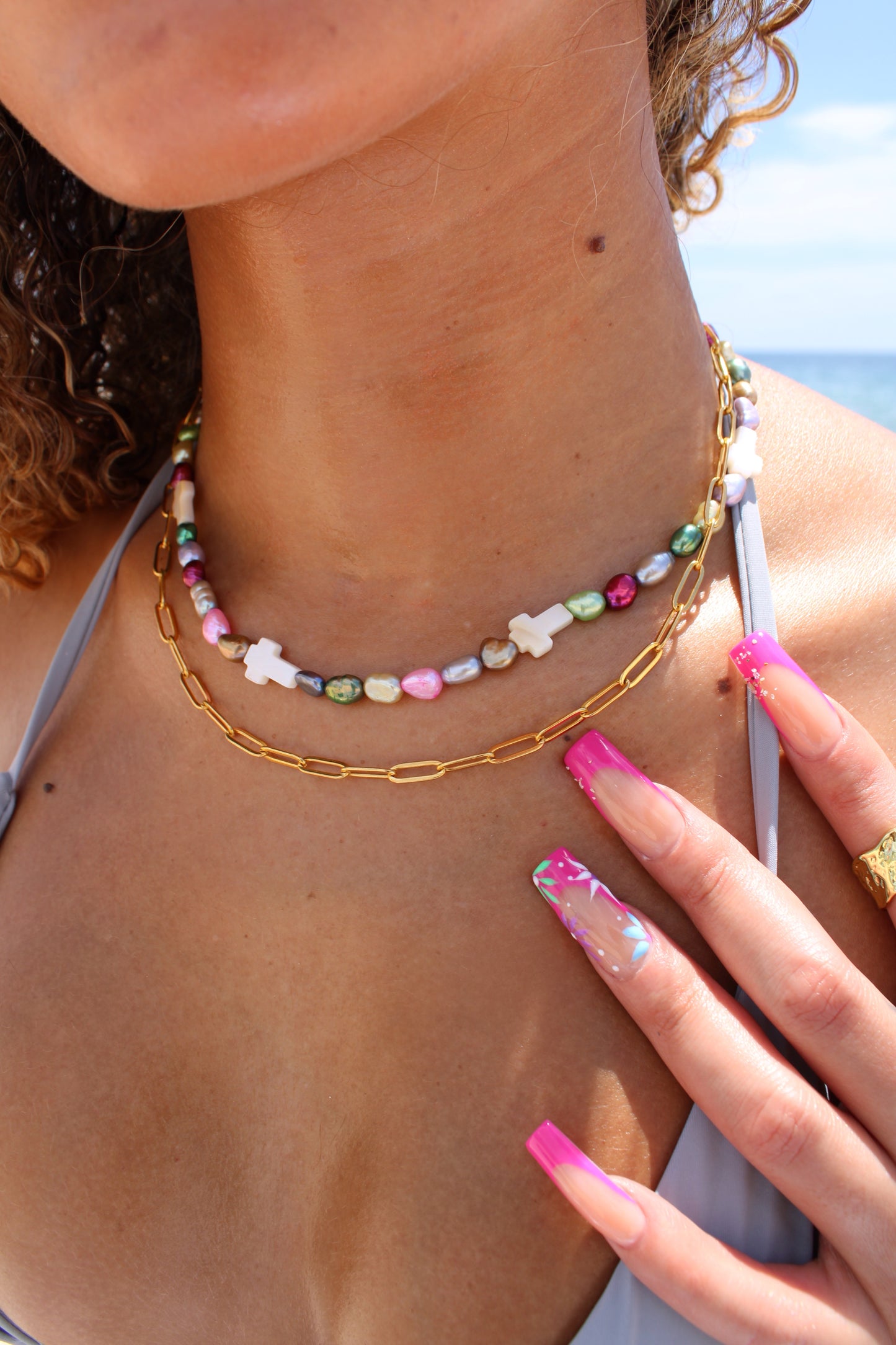 Gold Paperclip Necklace