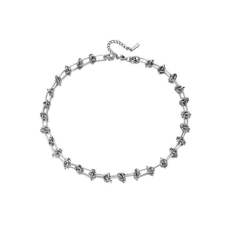 Knot Your Babe Necklace - Silver