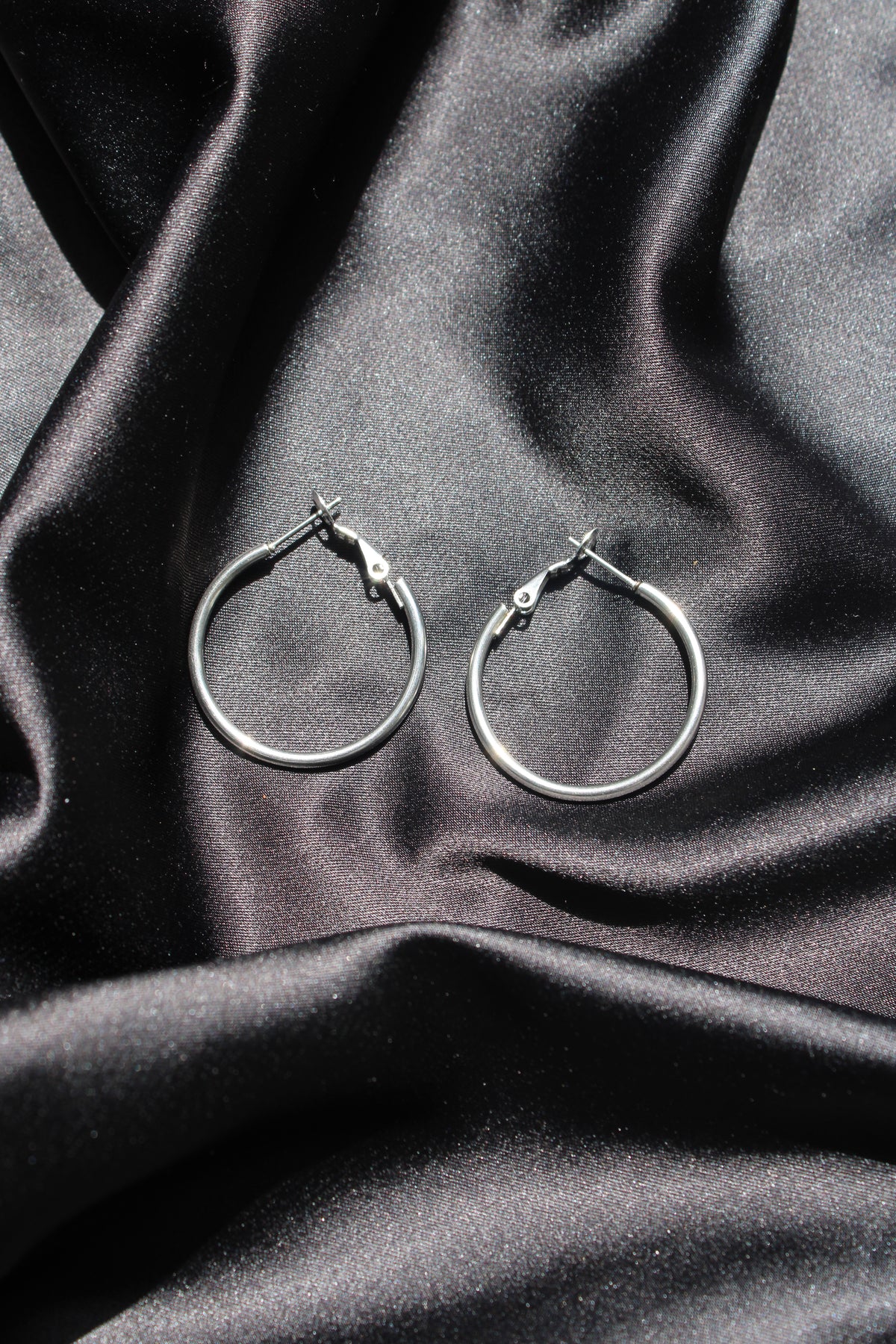 Classic Silver Small Hoops