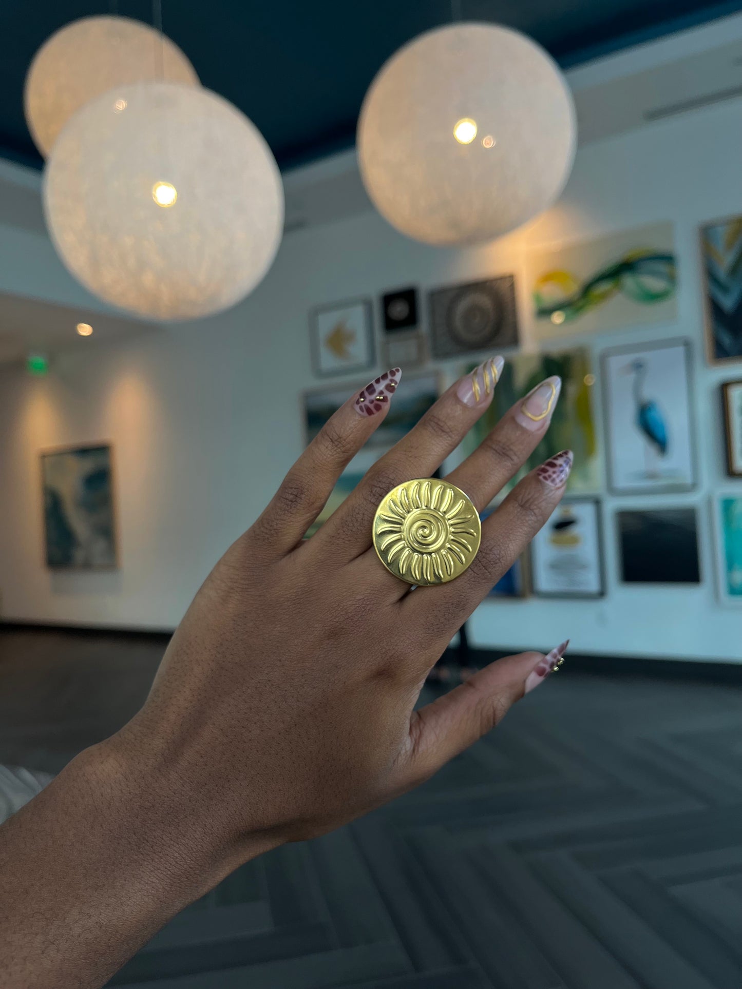 Gold Sun Ring