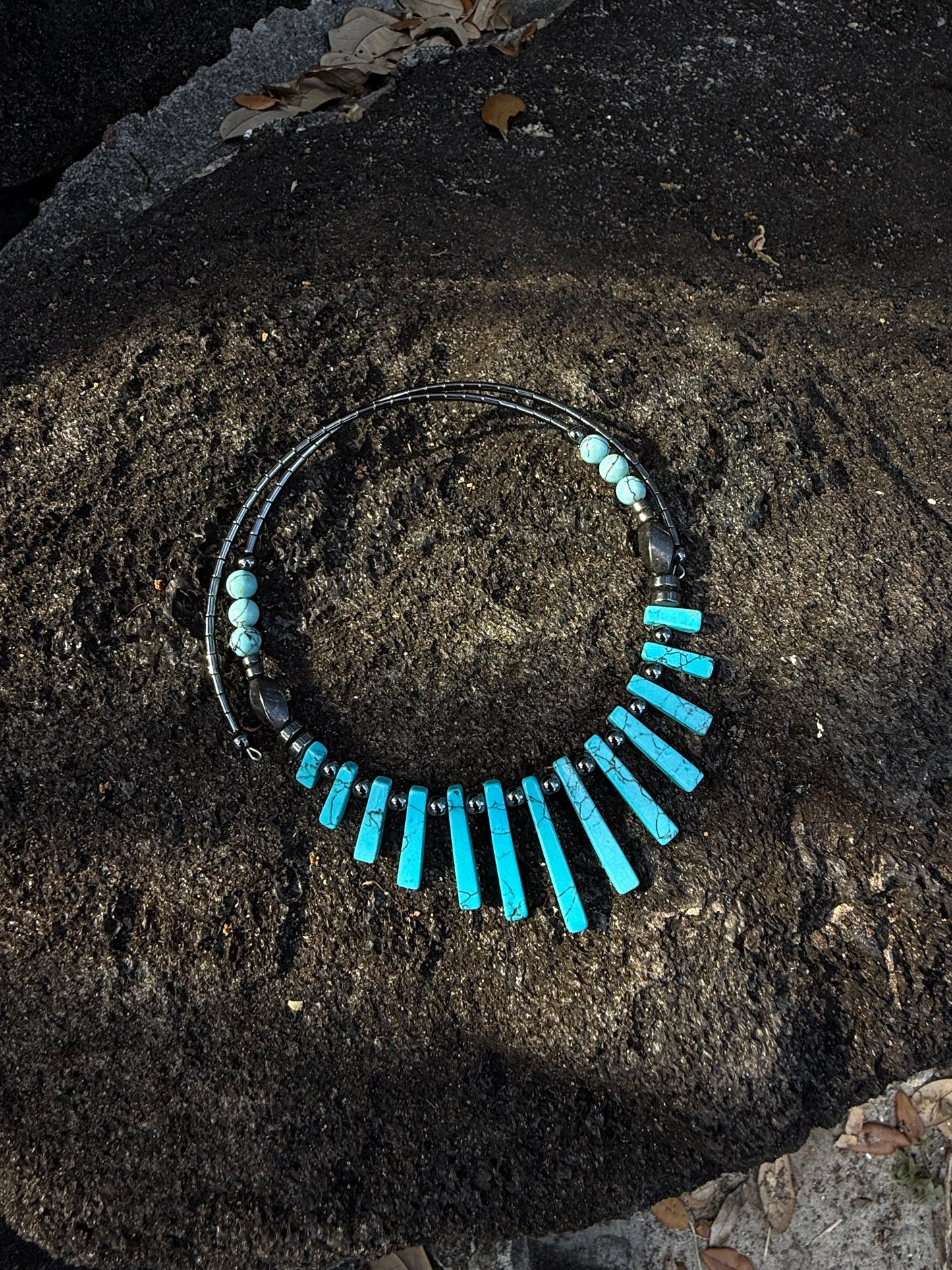 Turquoise Dagger Necklace