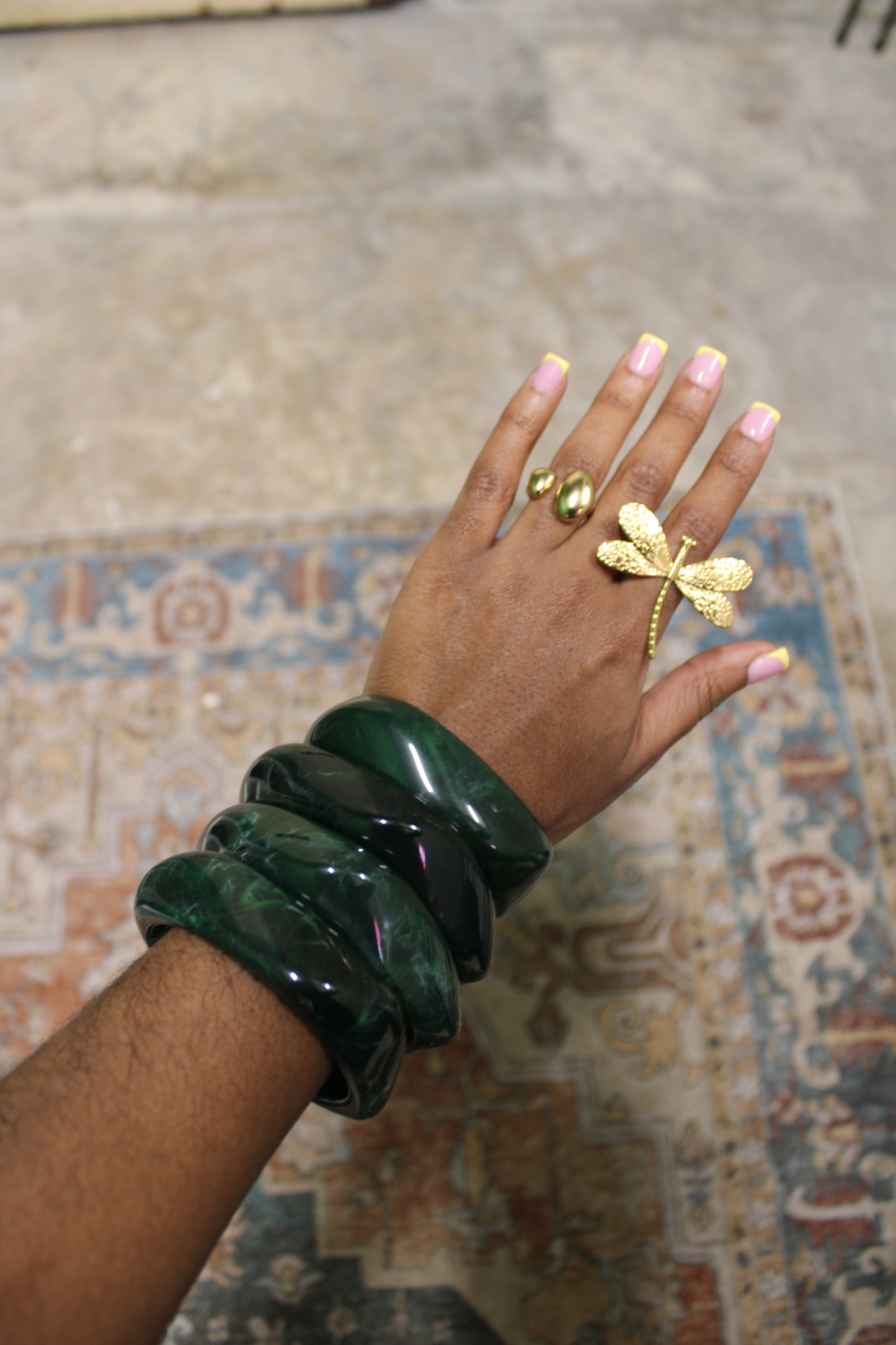 Emerald Palm Bangle