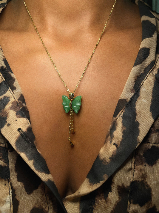 Butterfly Jade Necklace