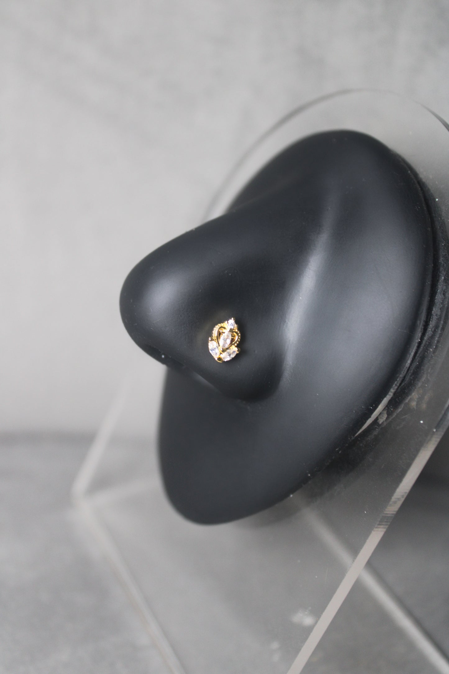 Lotus Heart Nose Ring