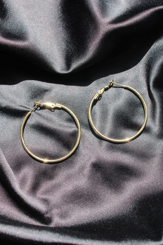 Classic Gold Medium Hoops
