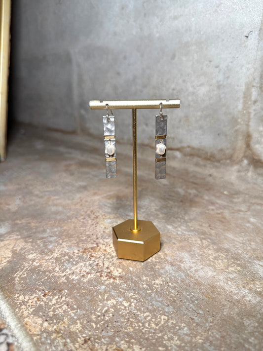 Sterling Pearl Earring Drop