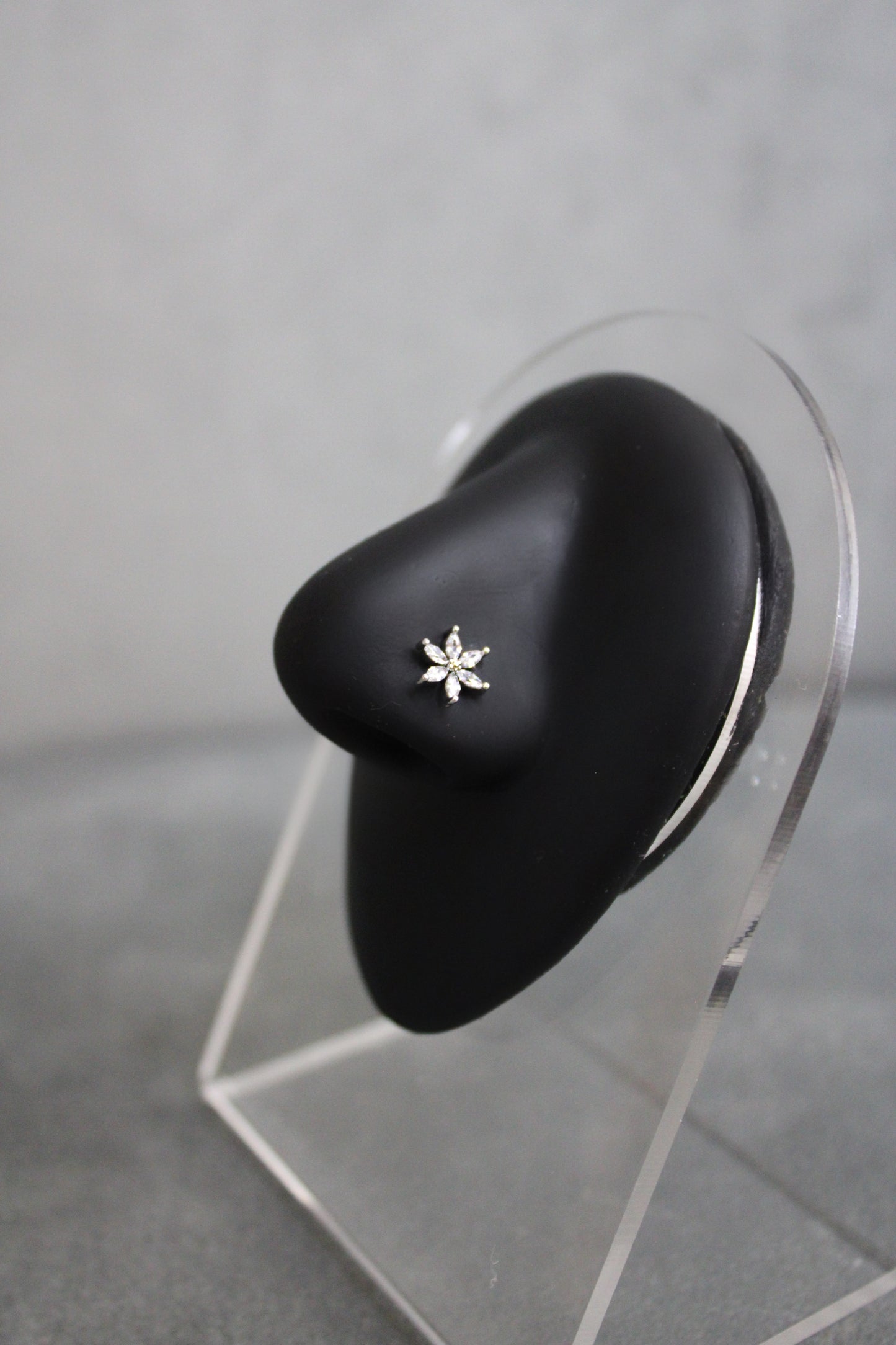 Silver Flower Nose Ring
