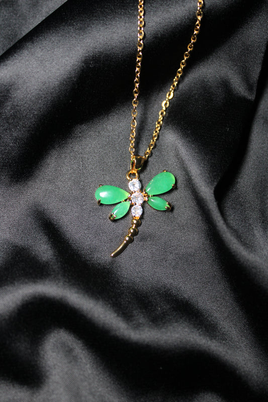Dragonfly Jade Necklace